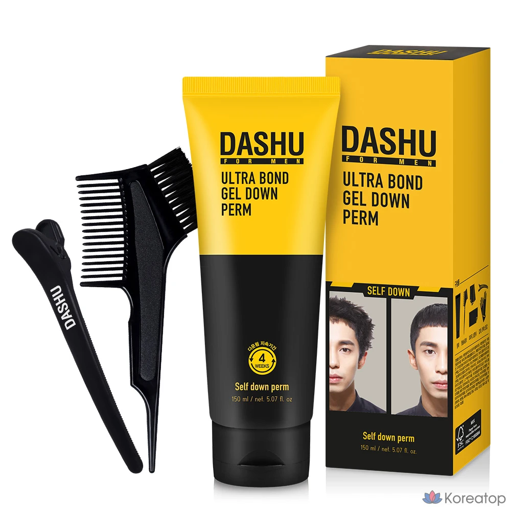 Dashu For Men Ultra Bond Gel Down Perm Set для укрепления волос, 150 мл, 1 шт.