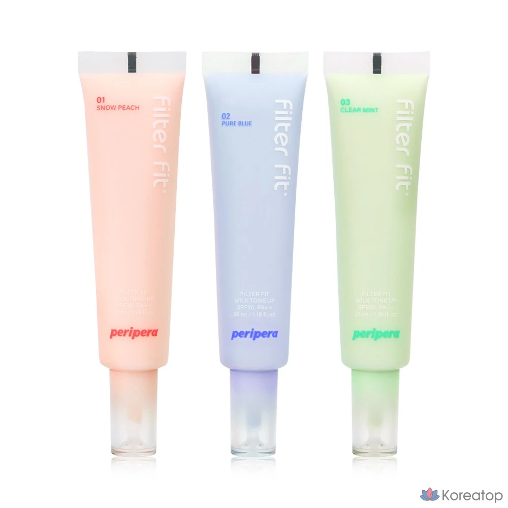 Крем для лица Peripera Filter Fit Tone-Up Cream, № 3, прозрачная мята, 1 шт.