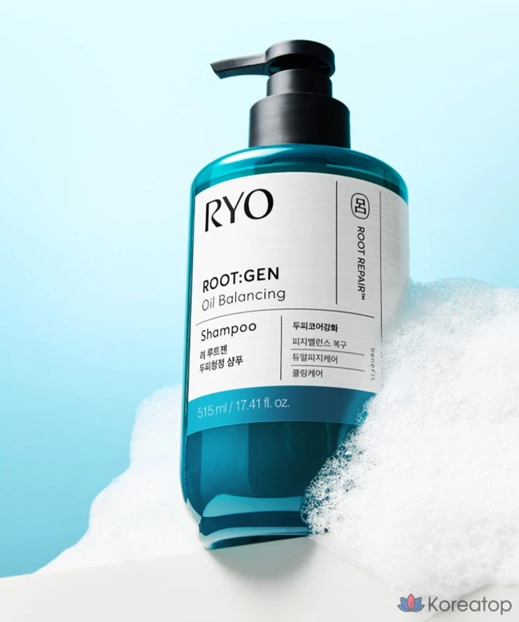 Шампунь для укрепления кожи головы Ryo Rootzen Scalp Core Strengthening Scalp Cleansing Shampoo, 515 мл, 1 флакон.