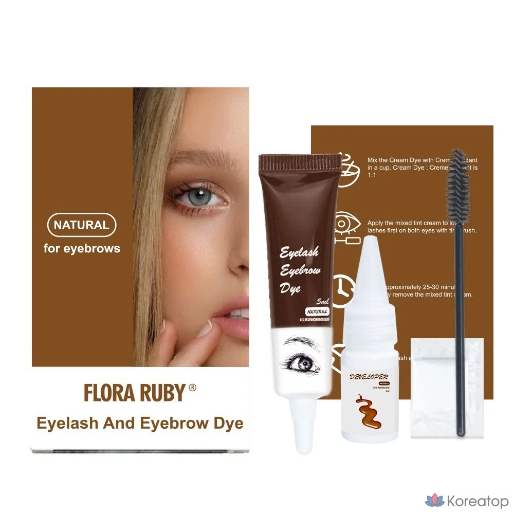Набор для окрашивания бровей Cosnori Self Eyebrow Tint Set, оттенок 01 Soft Brown, 1 шт., фото 5