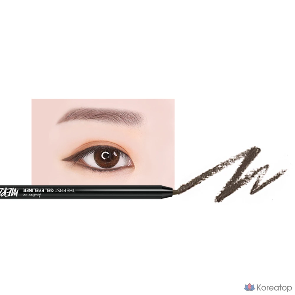 Гелевая подводка для глаз MERZY the First No-Fall, 0,5 г, цвет G11, угольно-коричневый, 1 шт., фото 2