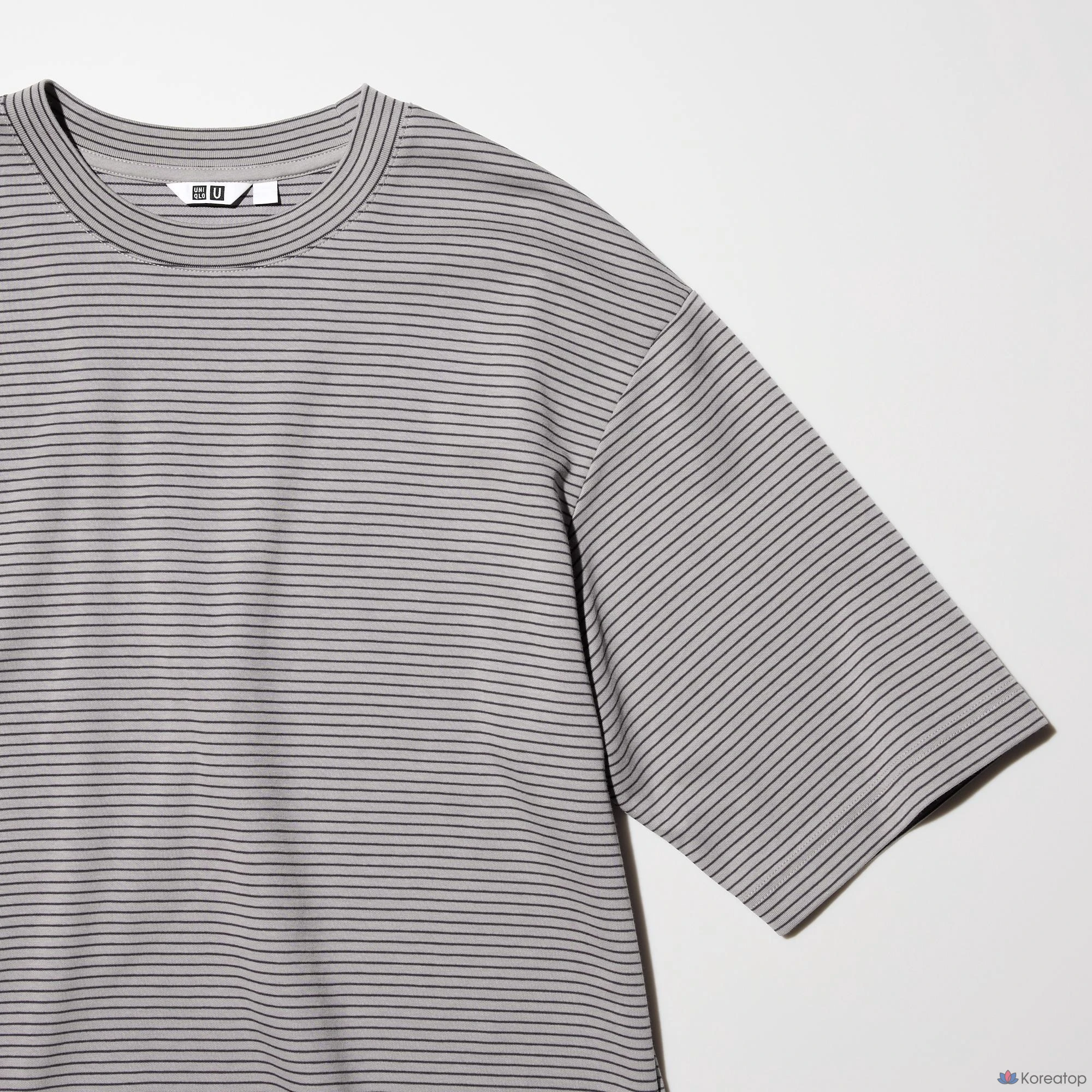 Футболка Uniqlo AIRism Cotton Oversized Stripe T-Shirt