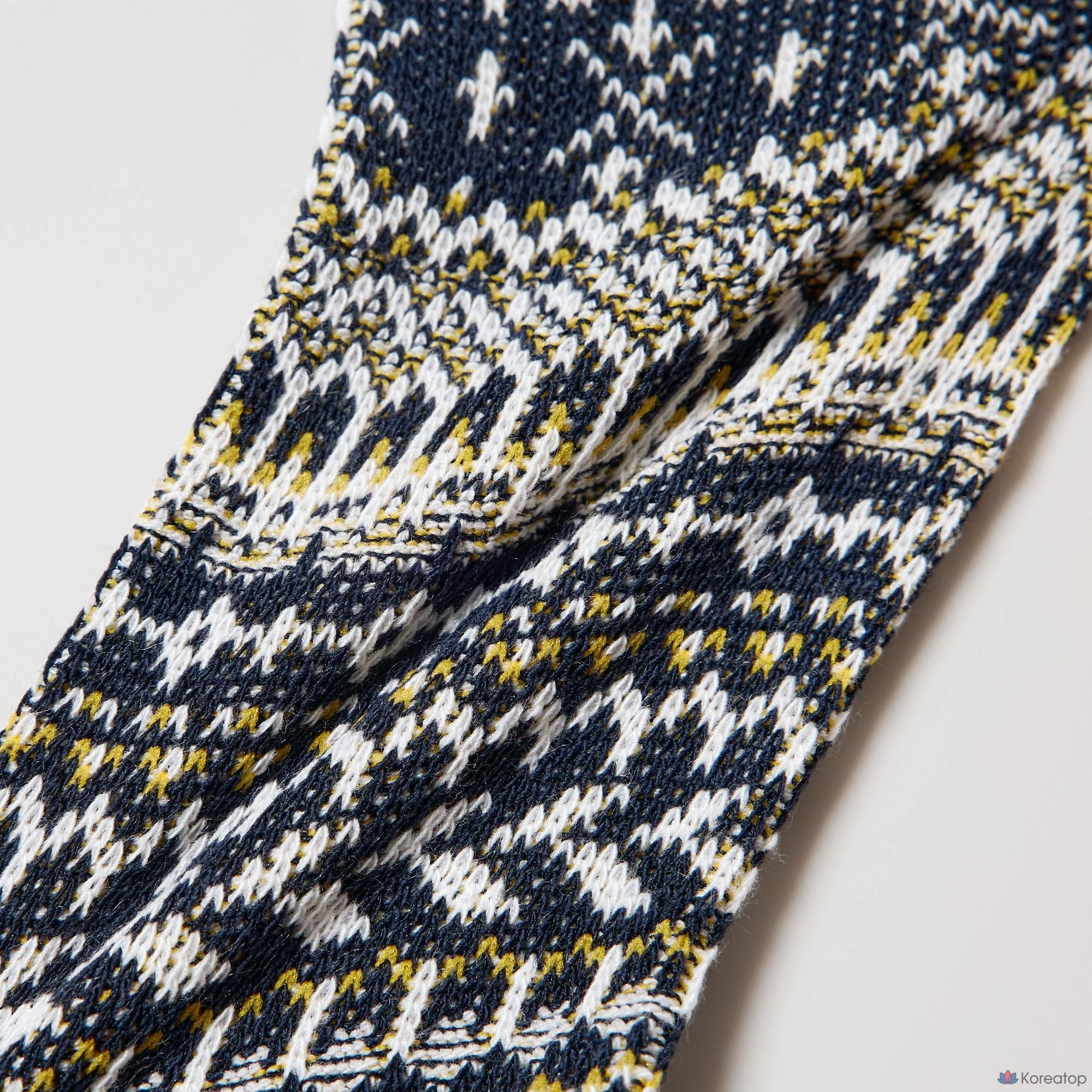 Носки Uniqlo HEATTECH Socks Fair Isle, черный