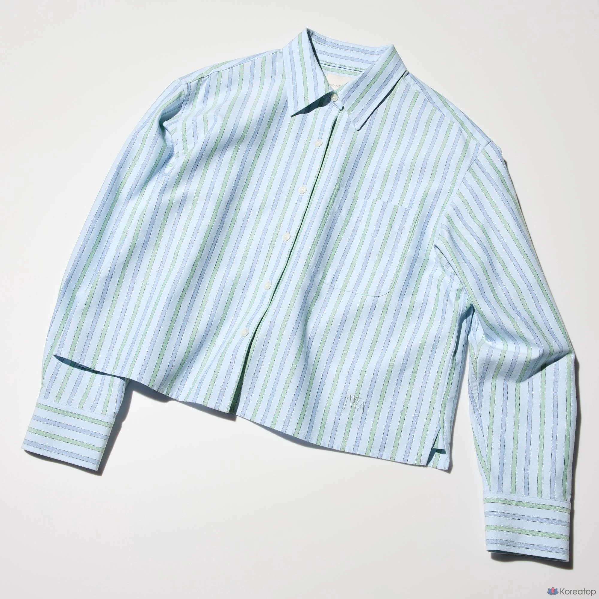 Рубашка Uniqlo Oxford Boxy Shirt Stripe A