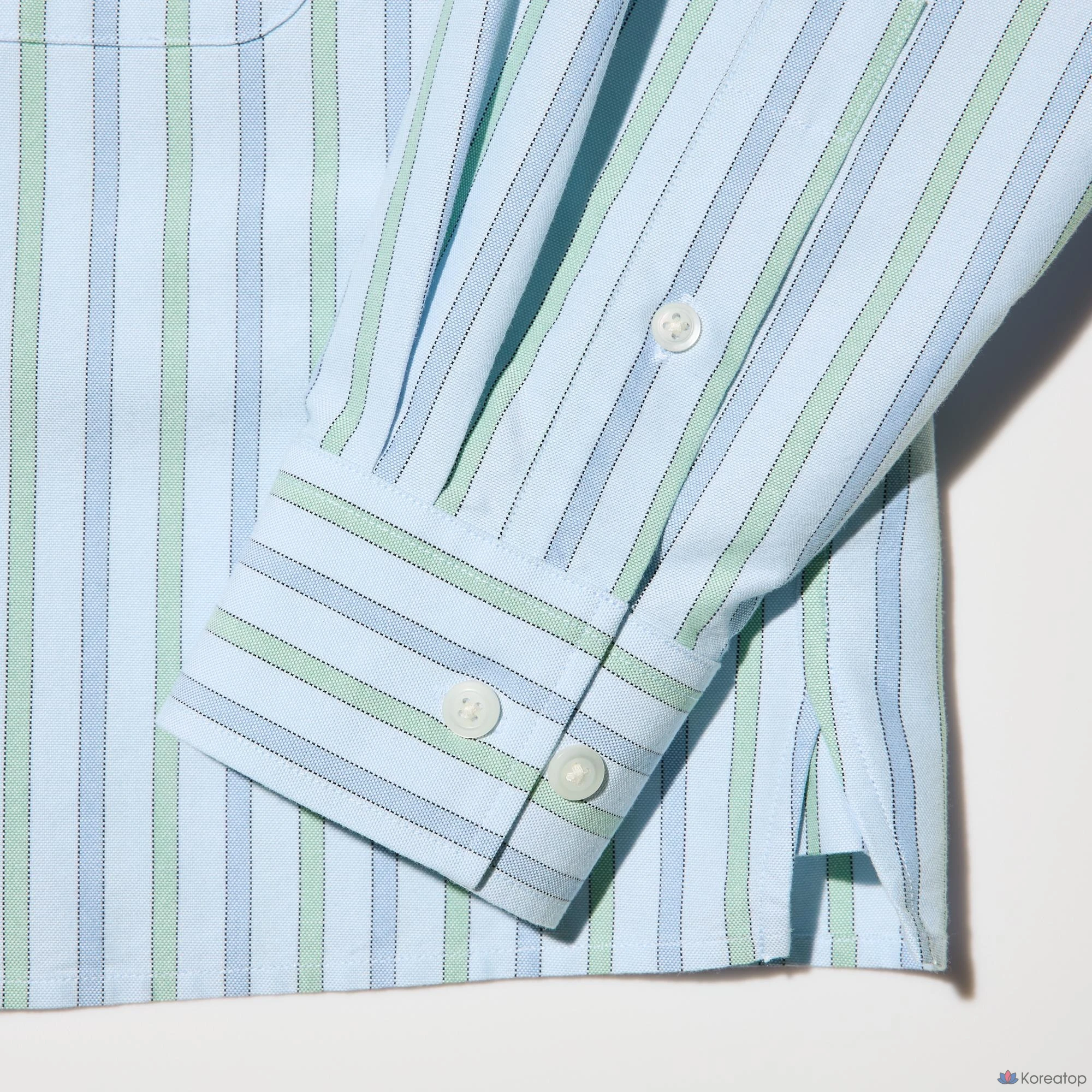 Рубашка Uniqlo Oxford Boxy Shirt Stripe A