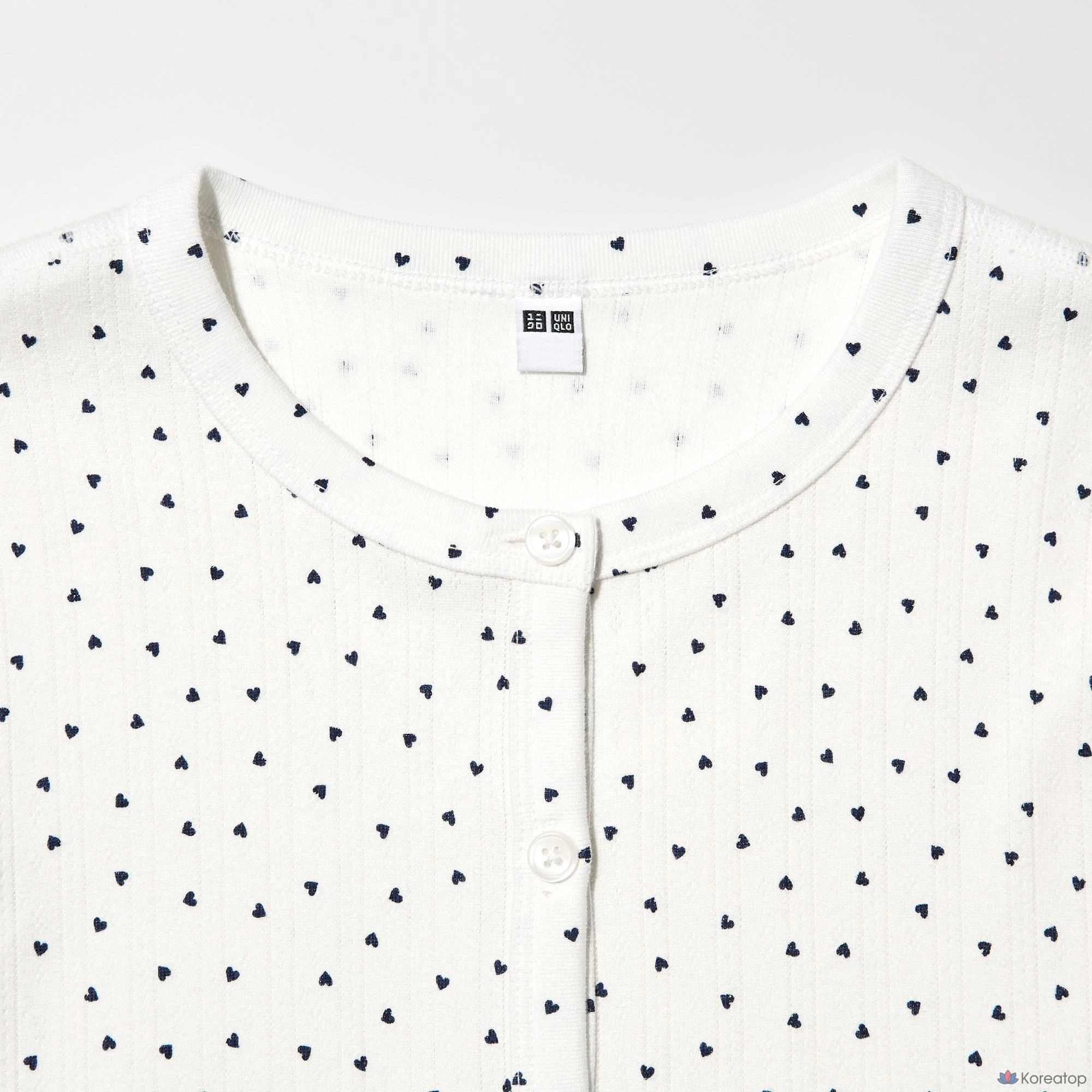 Кардиган Uniqlo Pointelle Long Sleeve Heart