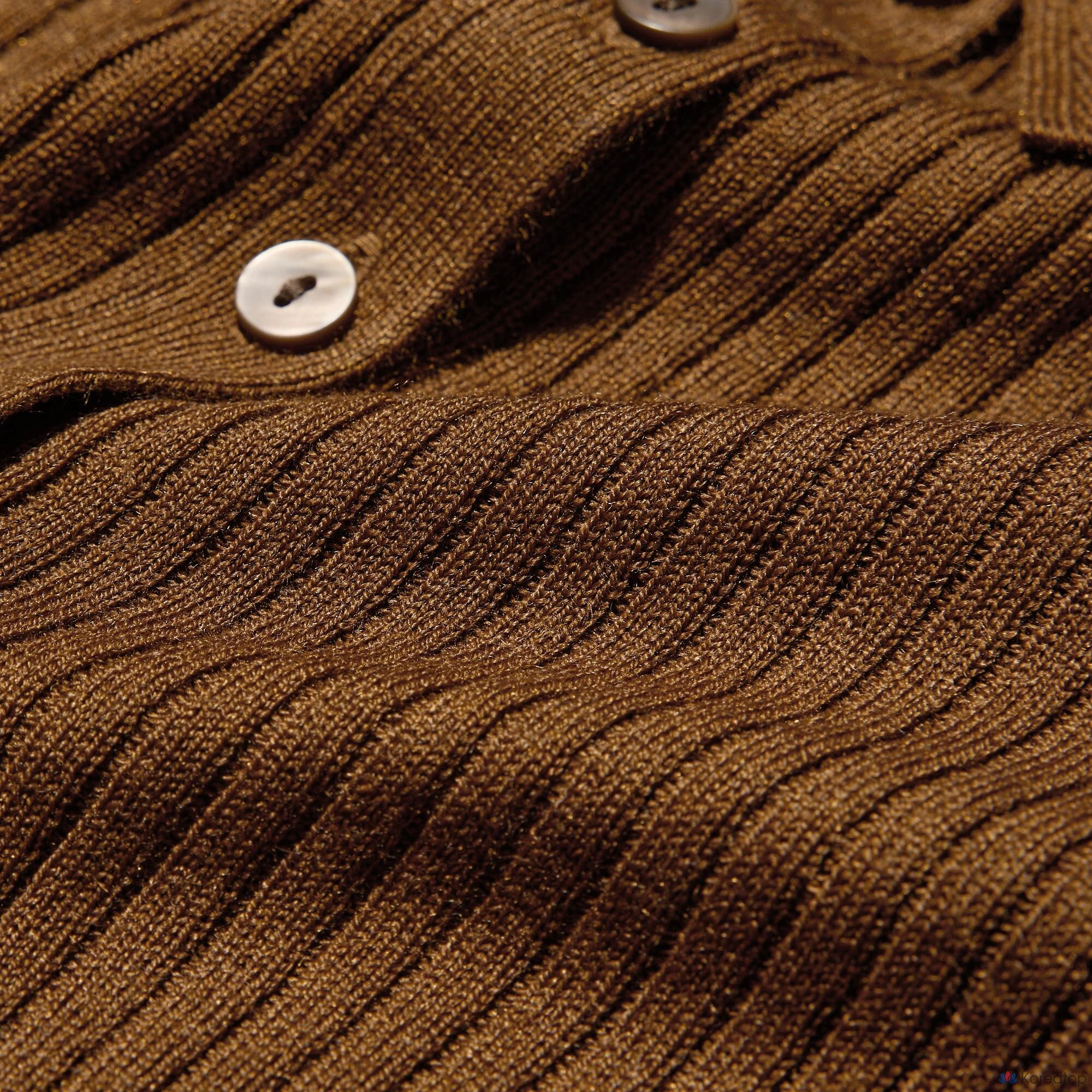 Свитер поло Uniqlo 3D Knit Merino Blend Rib Polo Sweater