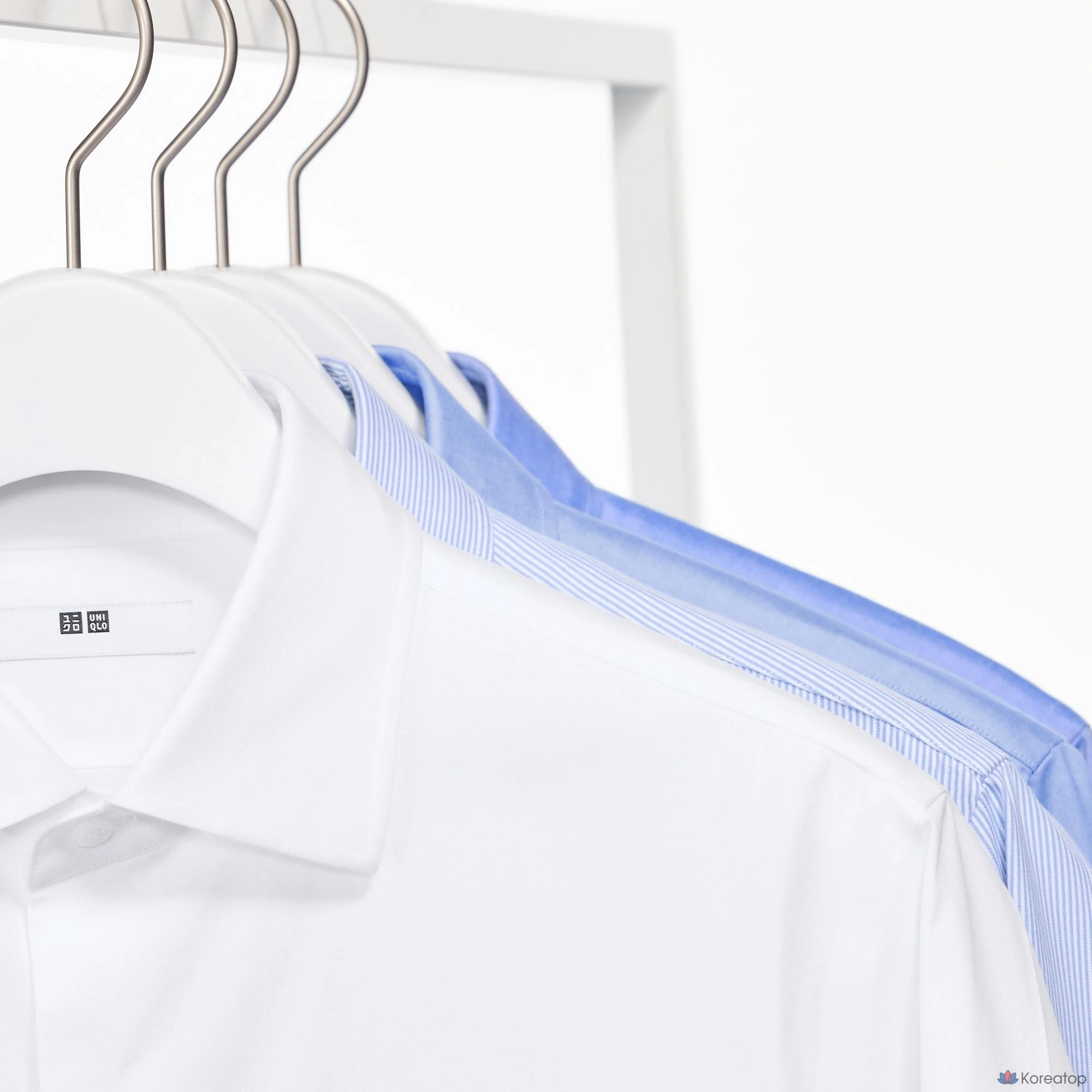 Рубашка Uniqlo Super Non-Iron Shirt (Semi Wide Collar), в клетку