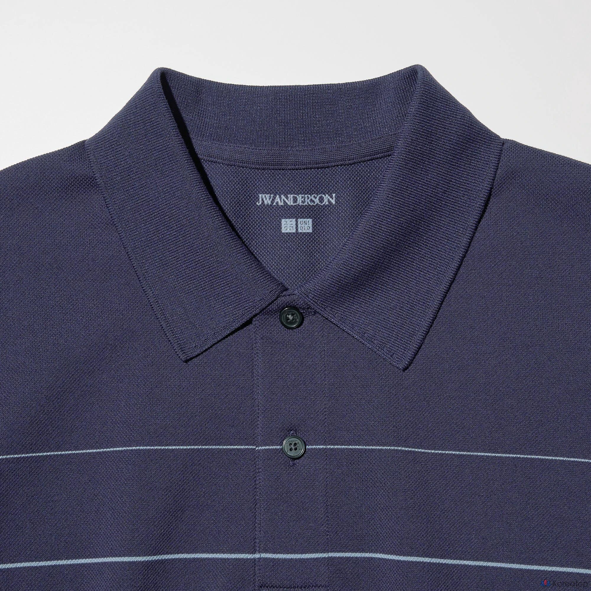 Поло Uniqlo Dry Pique Striped Polo Shirt (Panel)