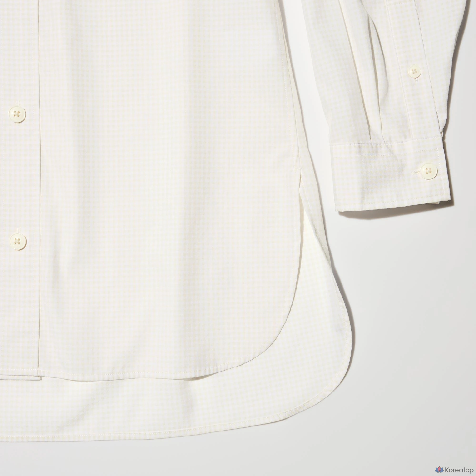 Рубашка Uniqlo Long Shirt, в клетку
