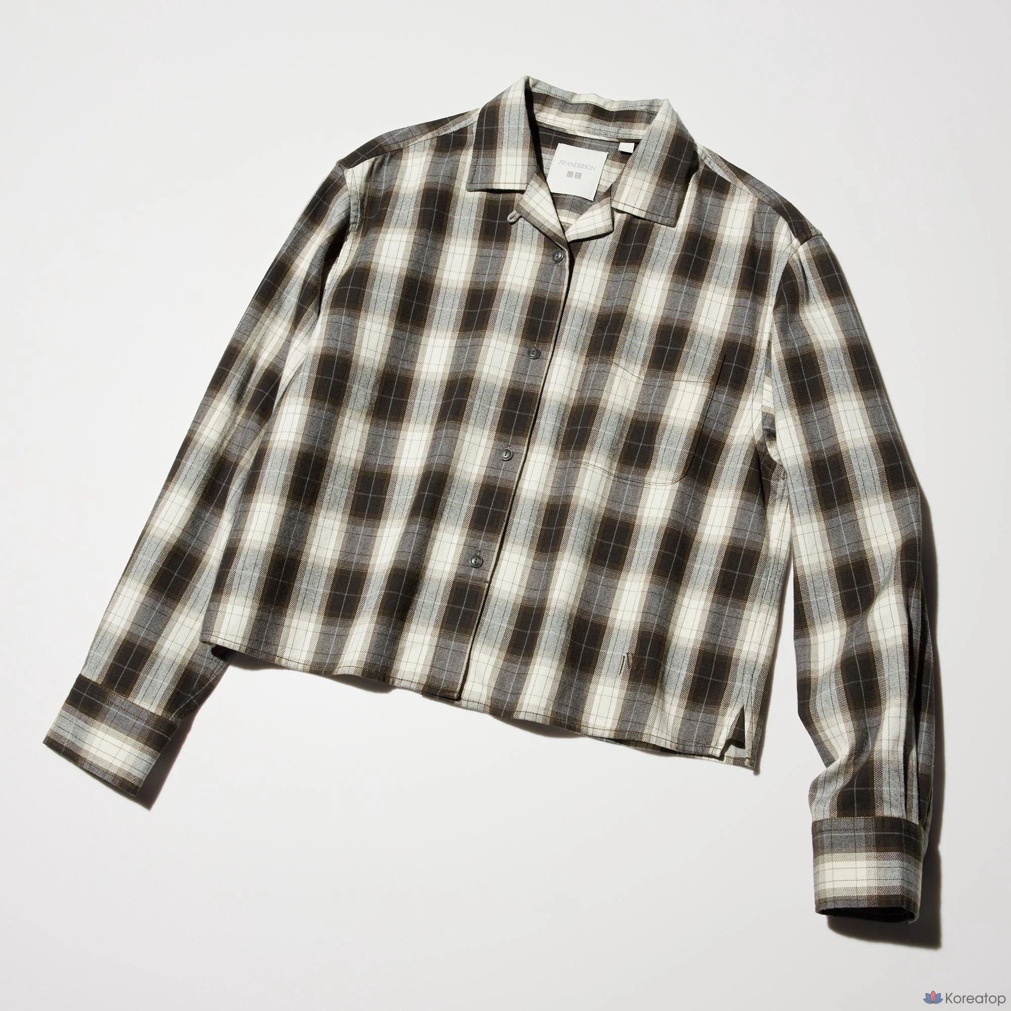 Рубашка Uniqlo Flannel Boxy Shirt (Check) A, в клетку