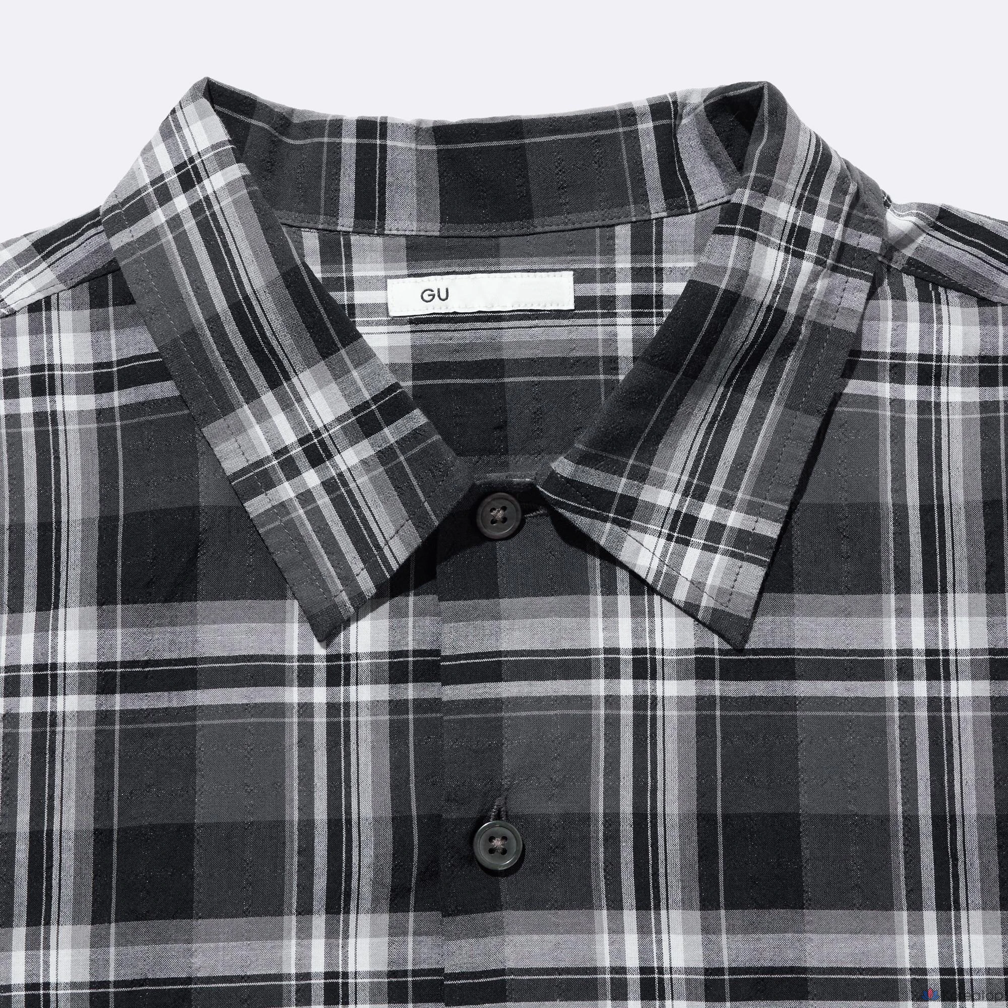 Рубашка Uniqlo Texture Pattern Short Sleeve Shirt