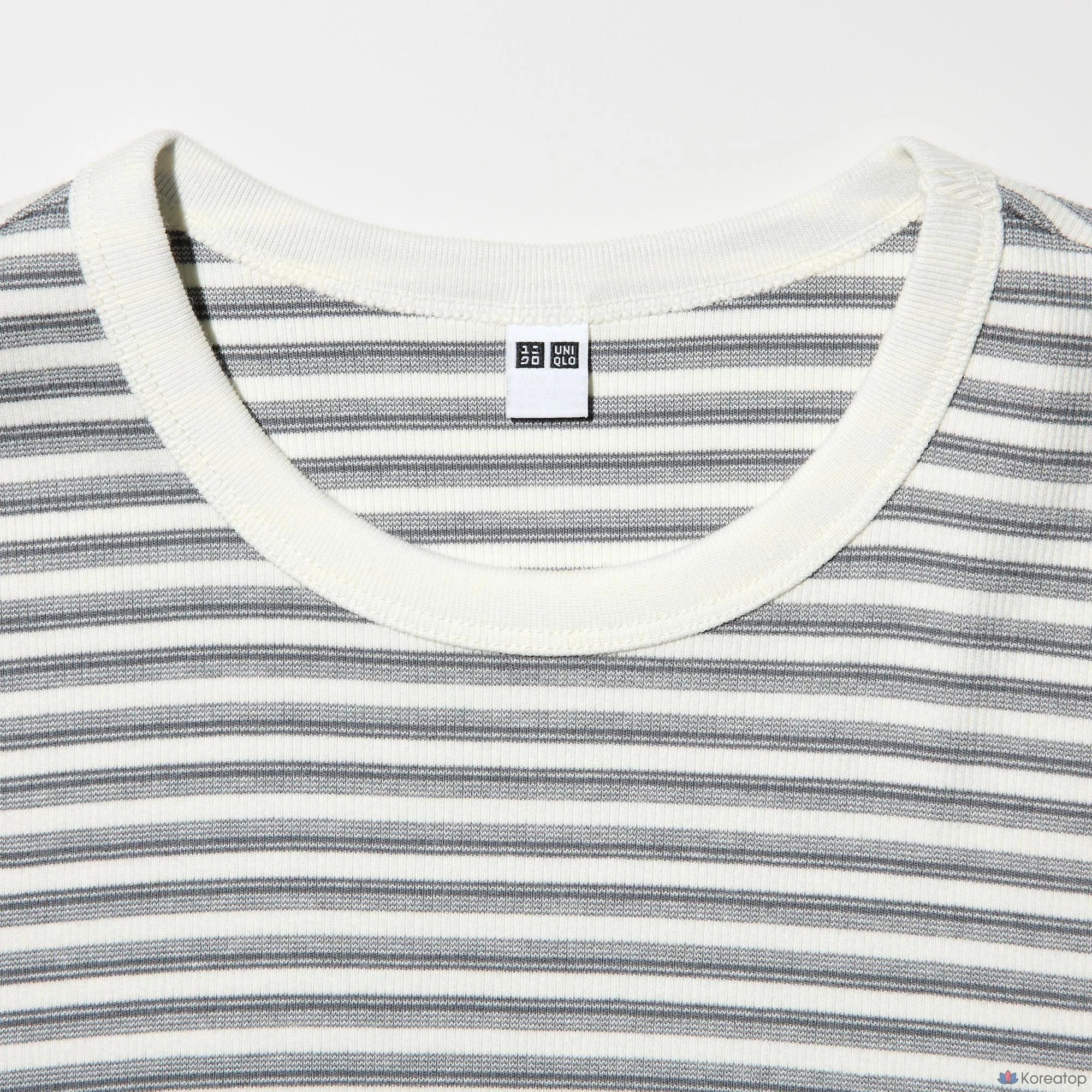 Лонгслив Uniqlo Soft Rib T, в полоску