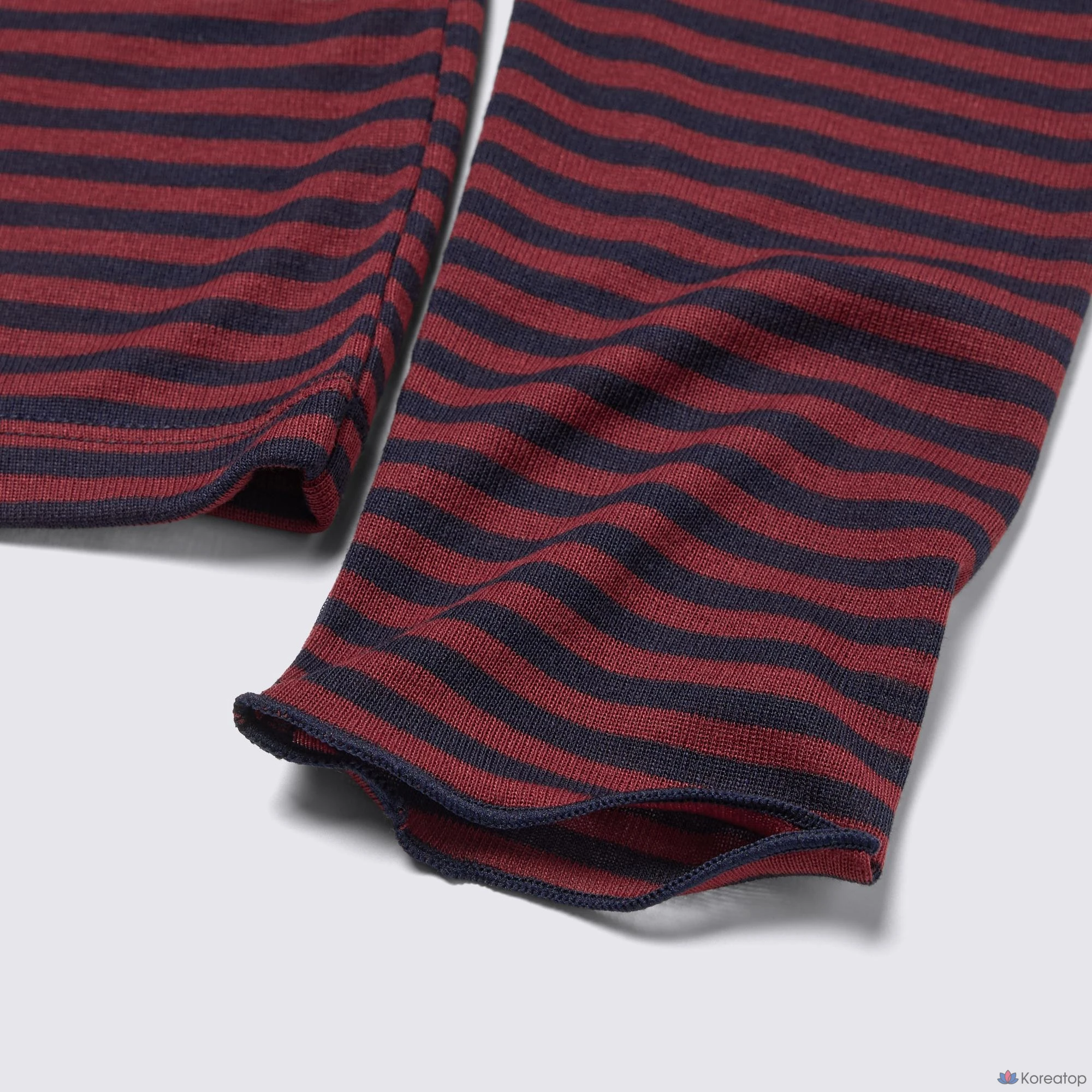 Футболка Uniqlo Soft Sheer Stripe Crew Neck T Long Sleeve