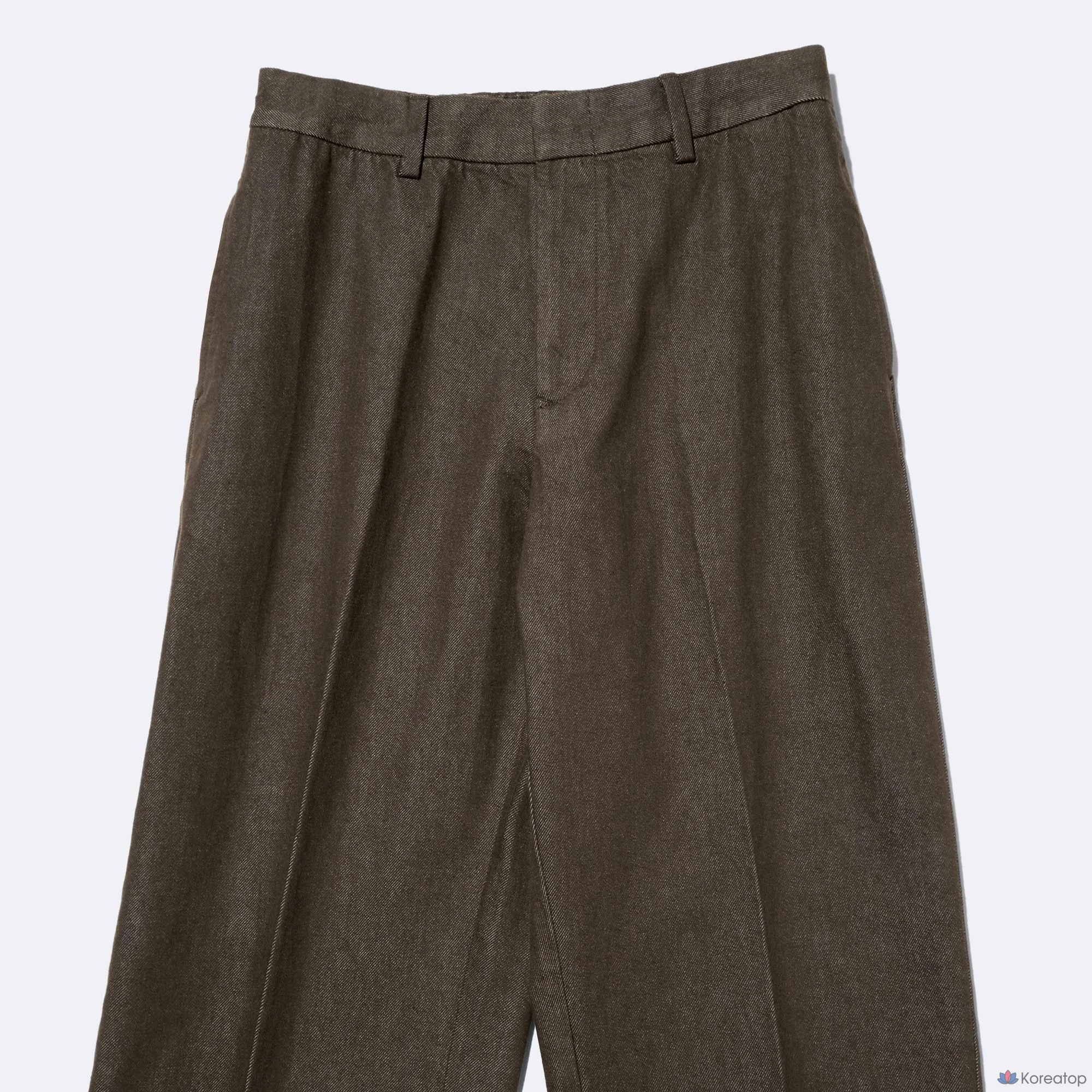 Брюки Uniqlo Twill Wide Straight Pants