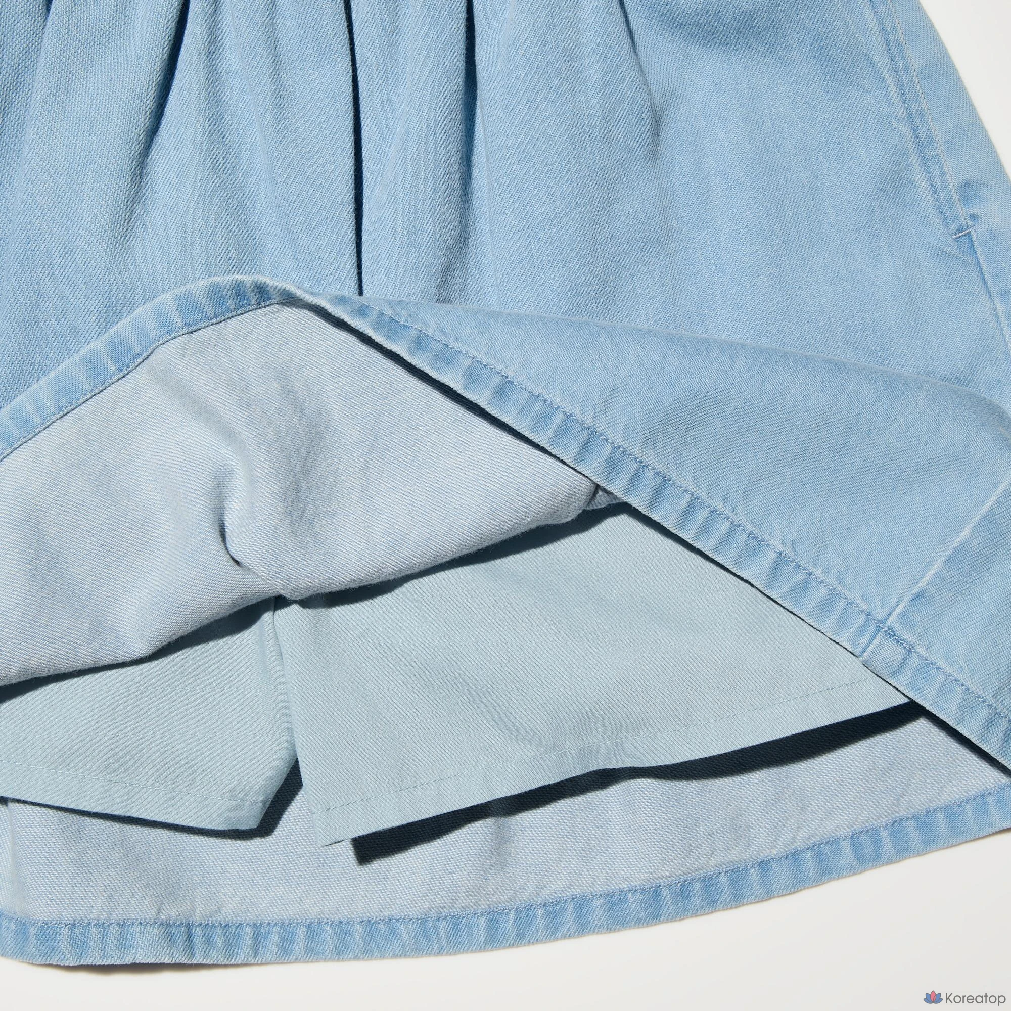 Юбка-шорты для девочек Uniqlo Denim Mini Skorts