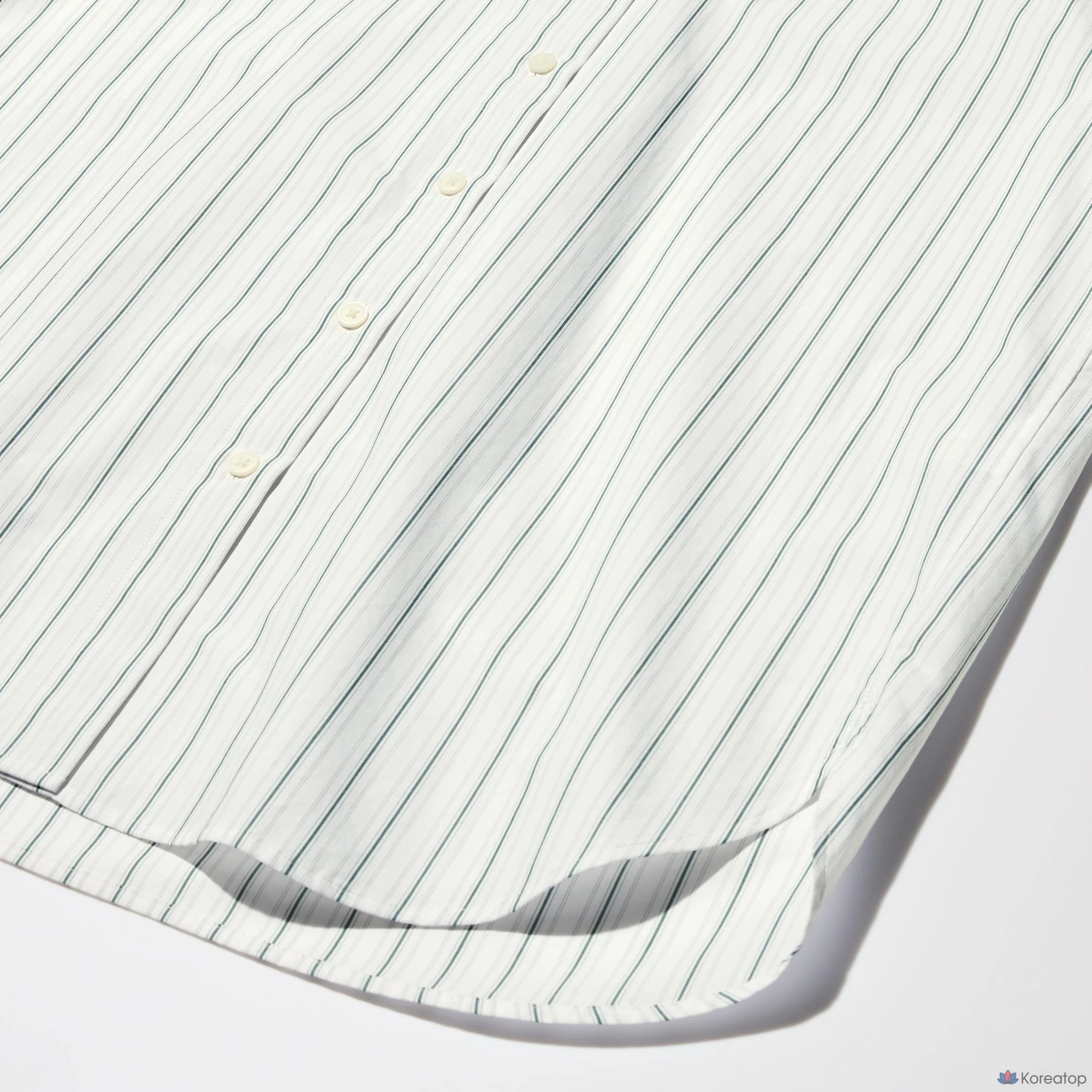 Рубашка Uniqlo Cotton Shirt, в полоску