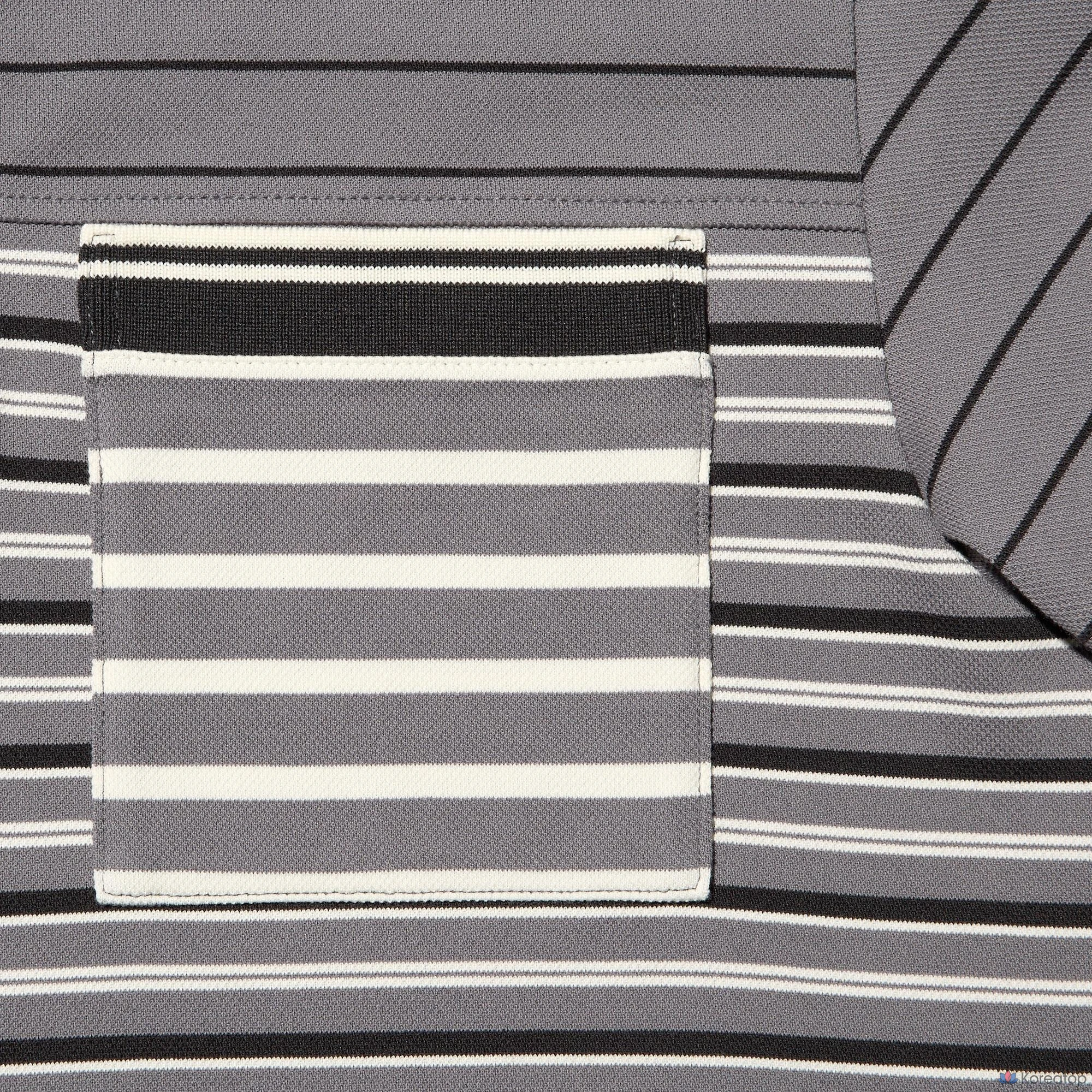 Рубашка поло Uniqlo Dry Pique Slim Fit Stripe