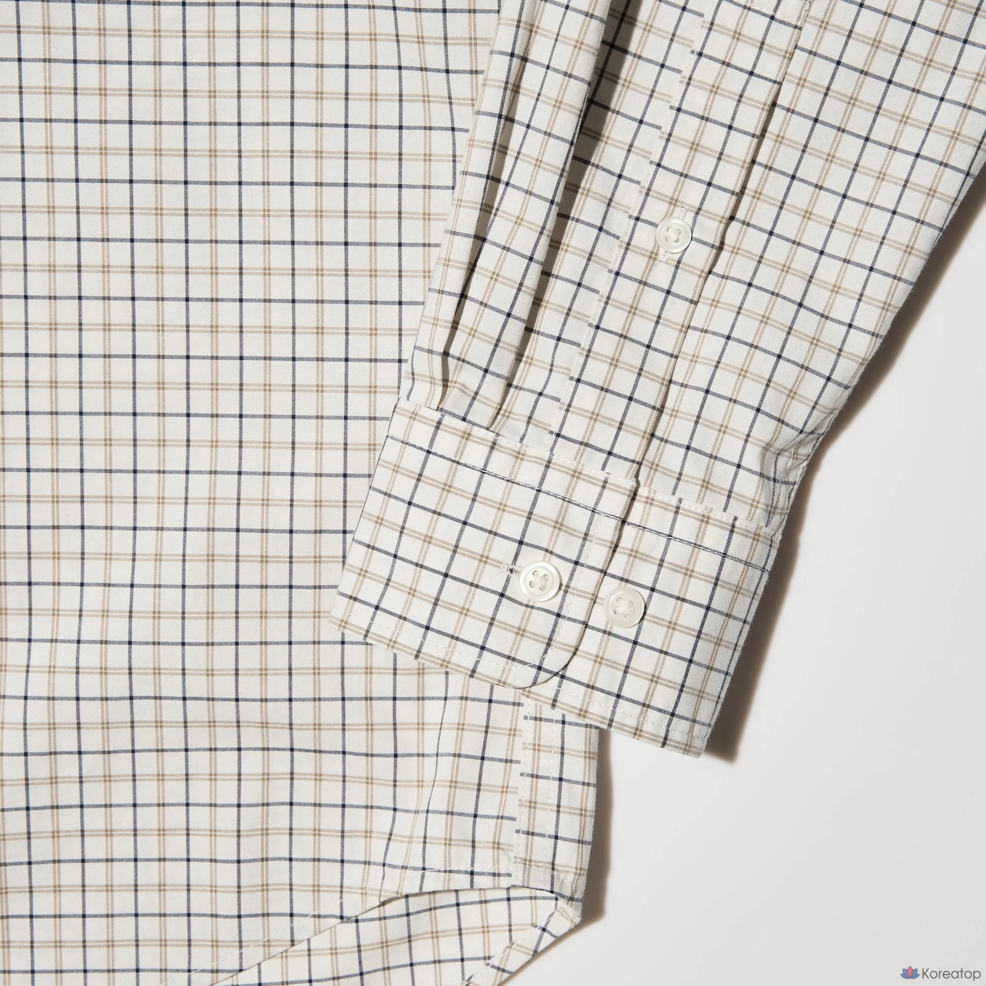 Рубашка Uniqlo Broadcloth Shirt Button-Down Collar Check B