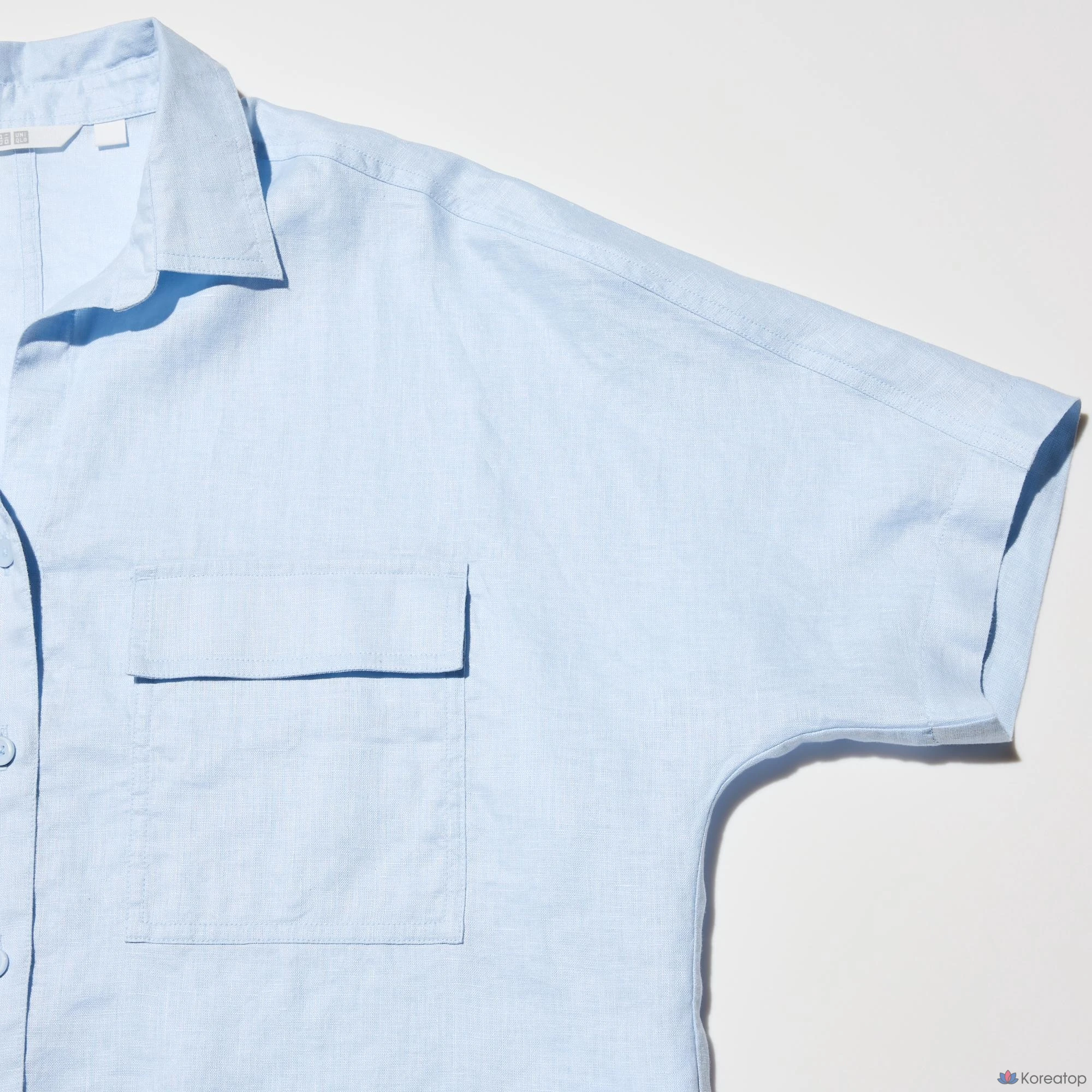 Рубашка Uniqlo Premium Linen Skipper Boxy Shirt (Short Sleeve)