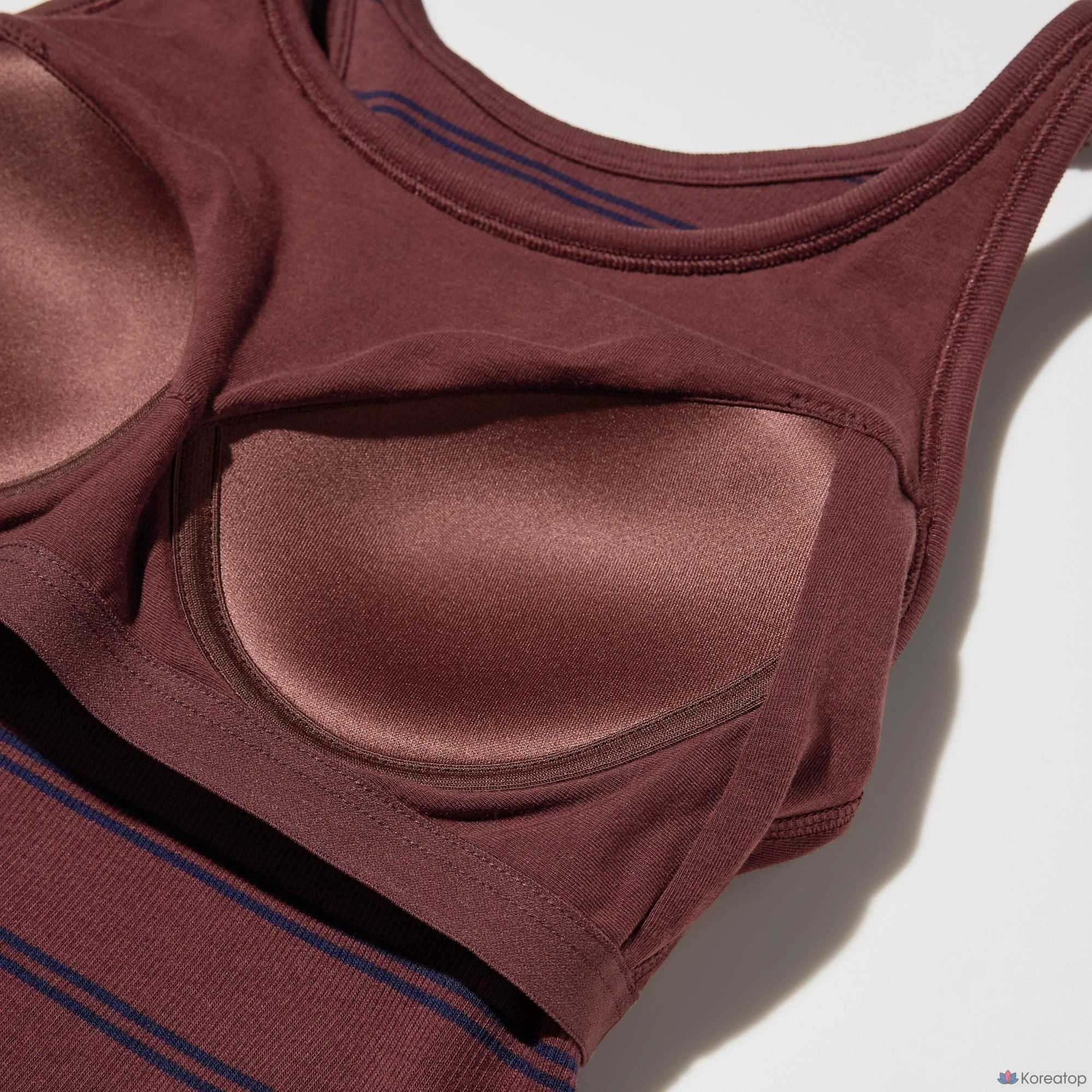 Бра-топ Uniqlo Racerback Bra Top, в полоску