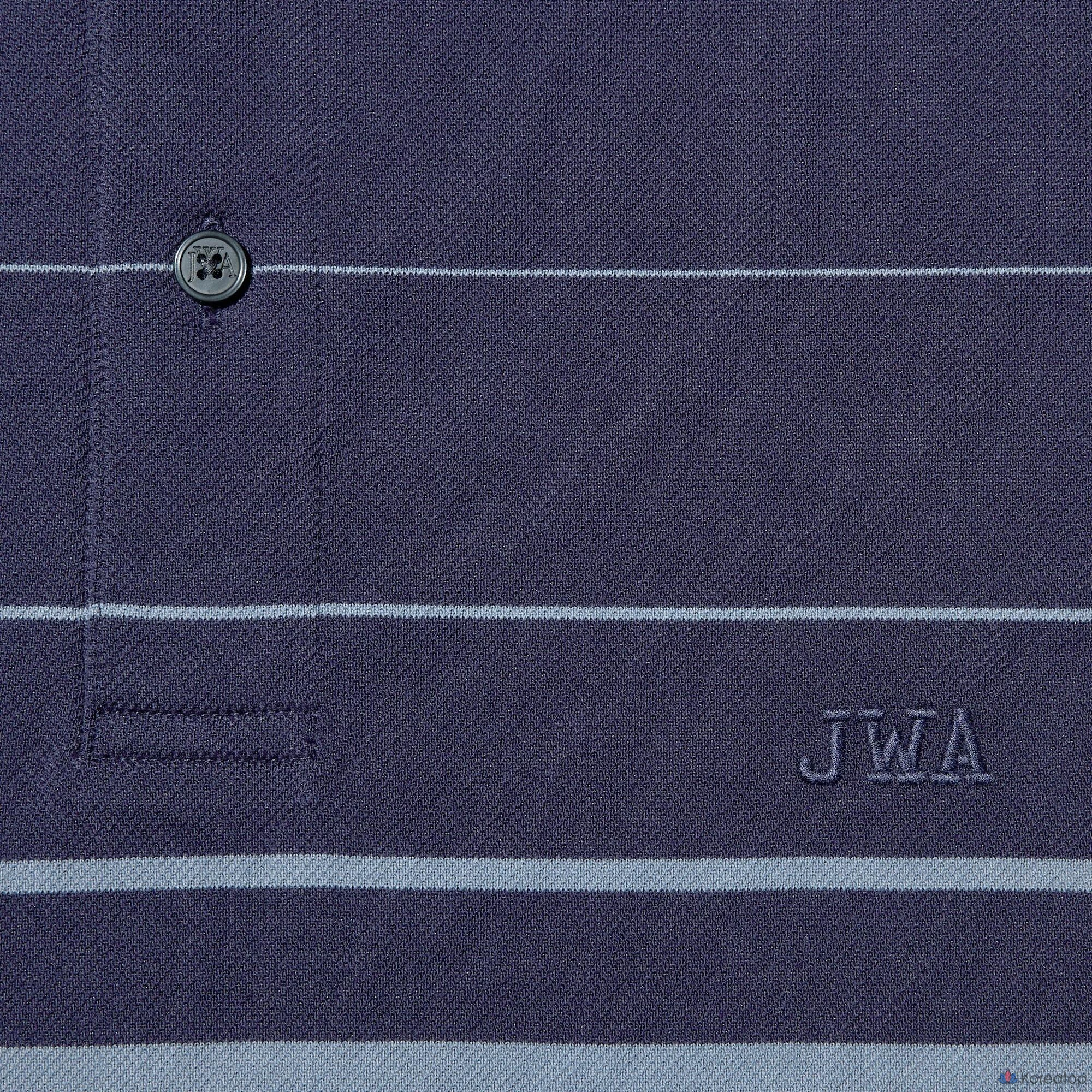 Поло Uniqlo Dry Pique Striped Polo Shirt (Panel)