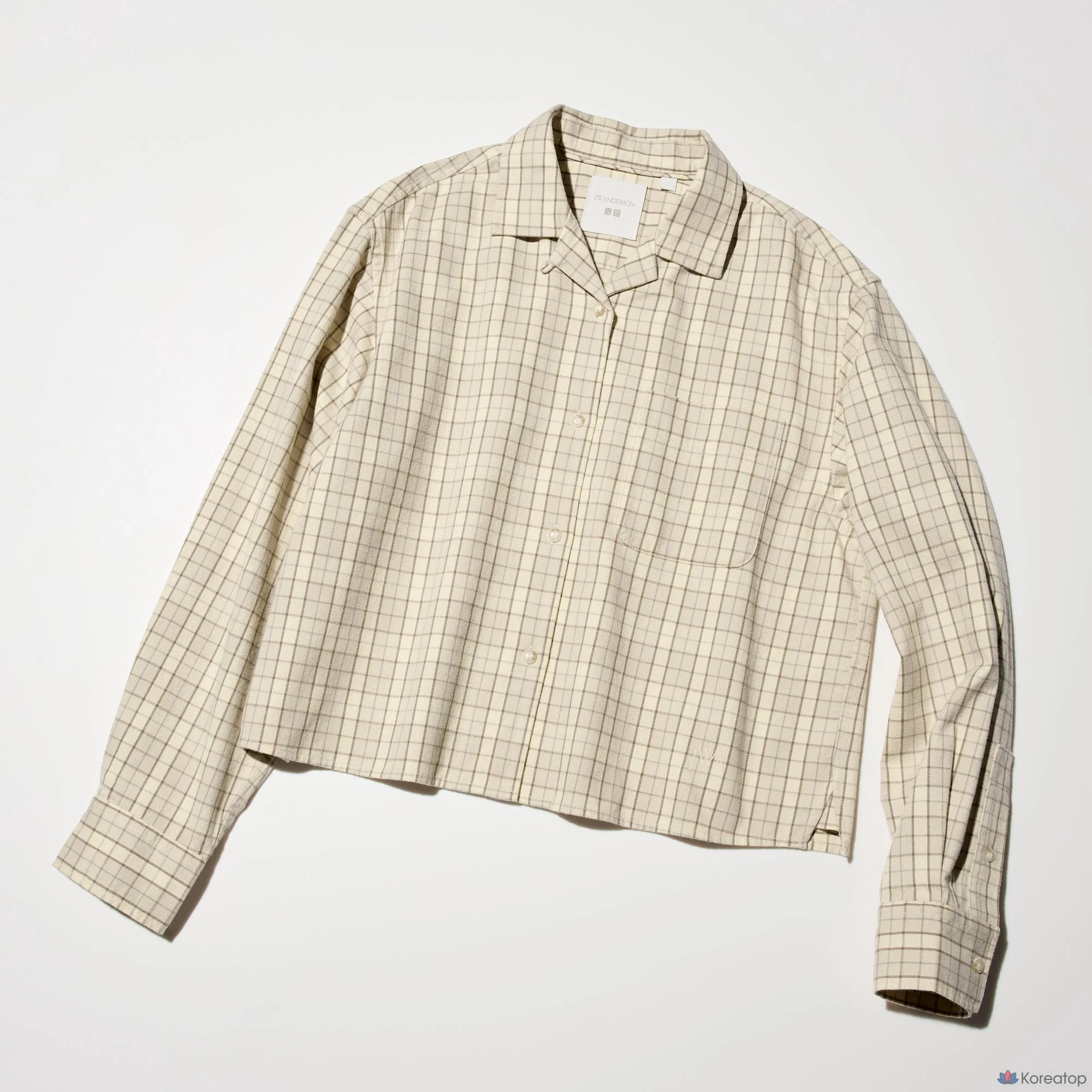 Рубашка Uniqlo Flannel Boxy Shirt (Check) B, в клетку