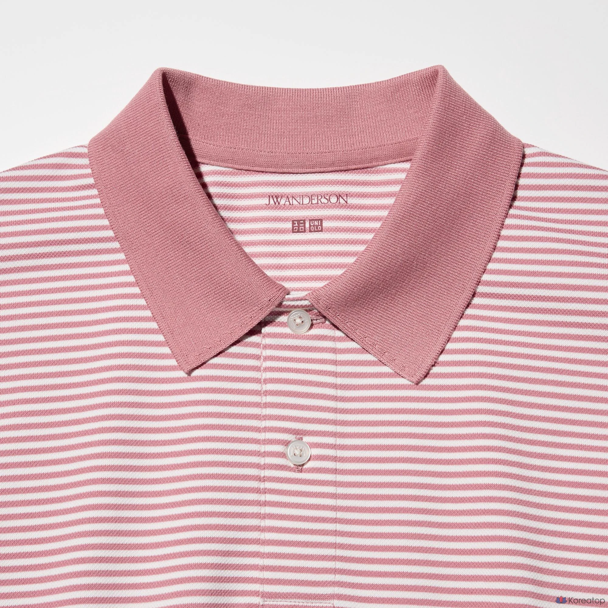 Поло Uniqlo Dry Pique Striped Polo Shirt (Narrow)