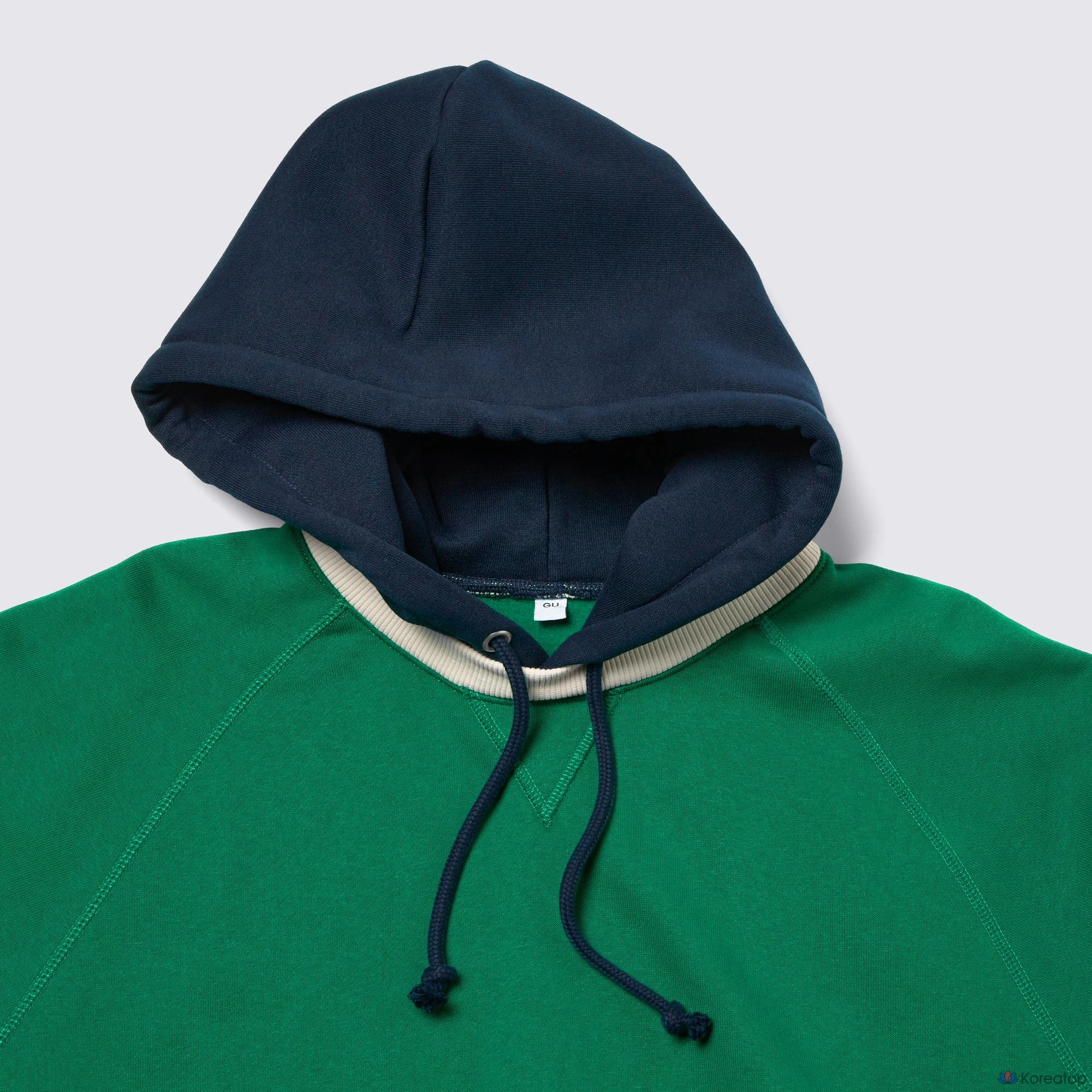 Худи Uniqlo Heavyweight Sweat Cocoon Hoodie, двухцветный