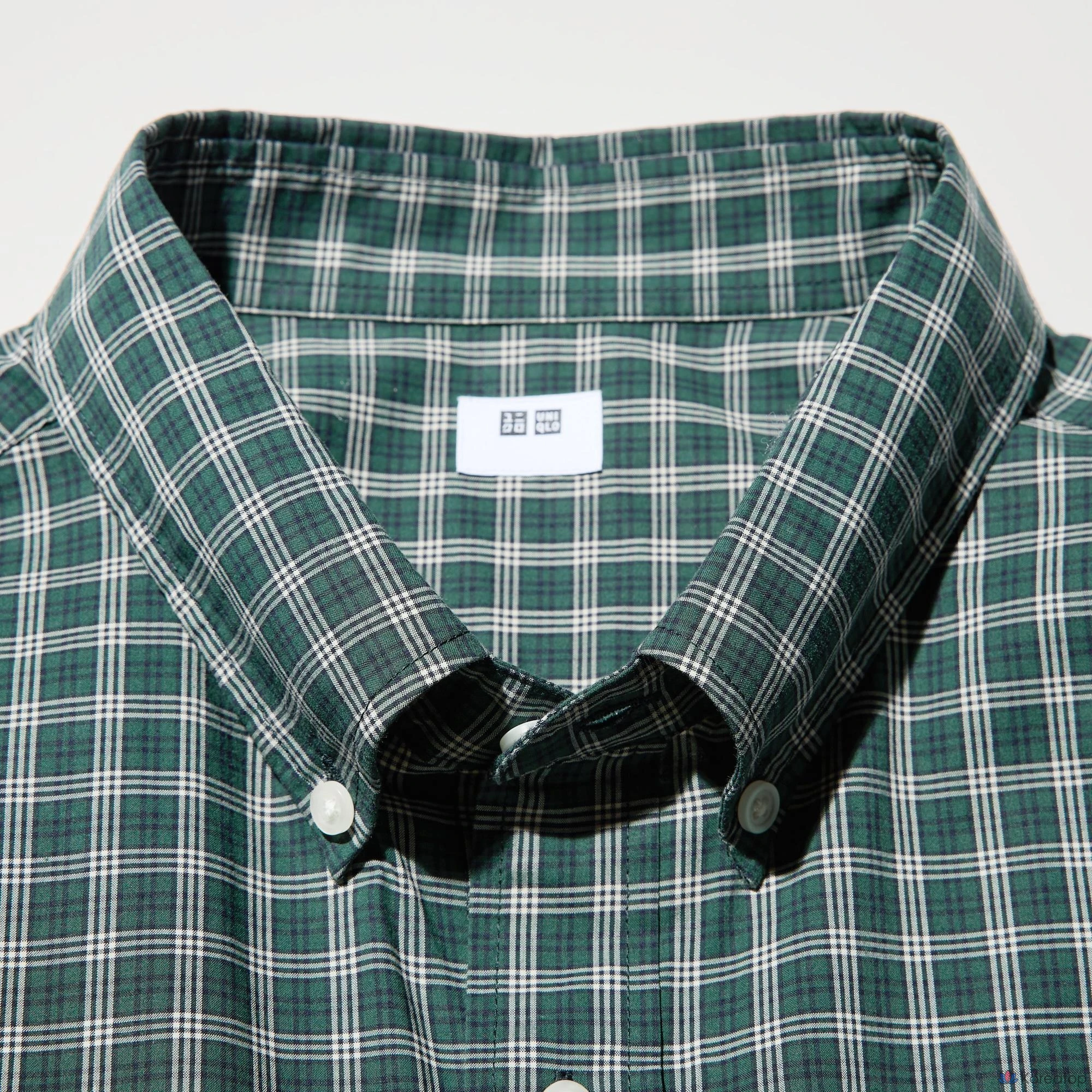 Рубашка Uniqlo Broadcloth Shirt Button-Down Collar Check D