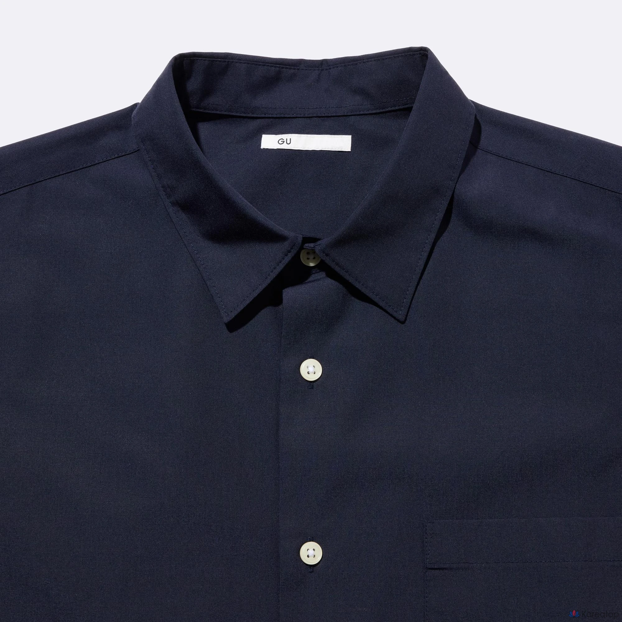Рубашка Uniqlo Easy Care Broadcloth, короткий рукав