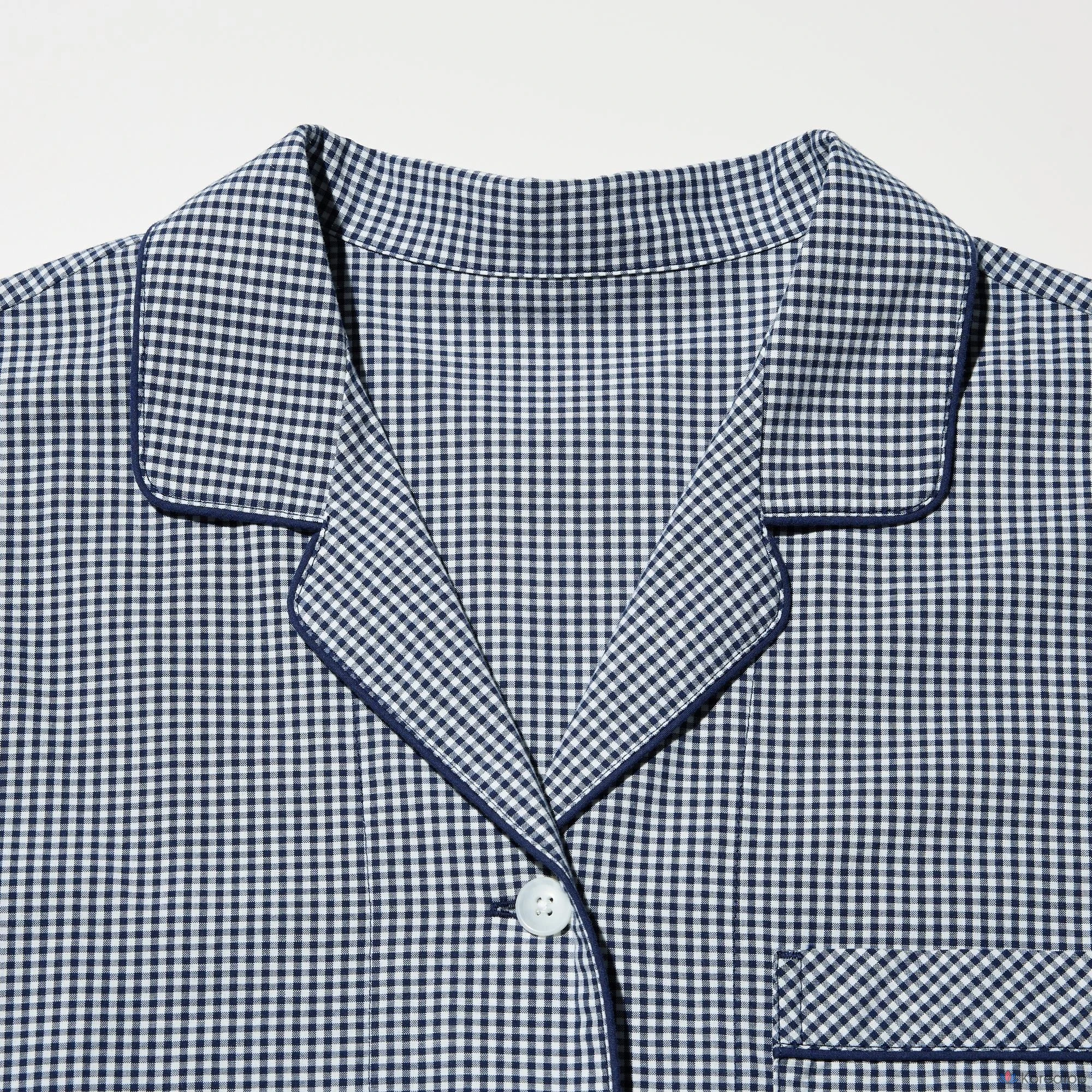 Пижама Uniqlo Cotton Pajama, Gingham Check