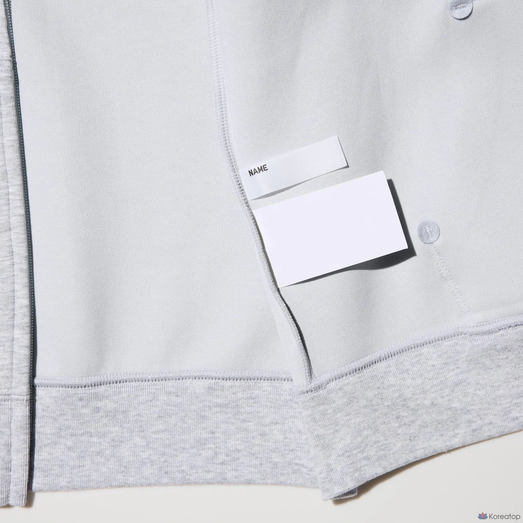 Парка детская Uniqlo Dry Sweat Full-Zip Parka, однотонная