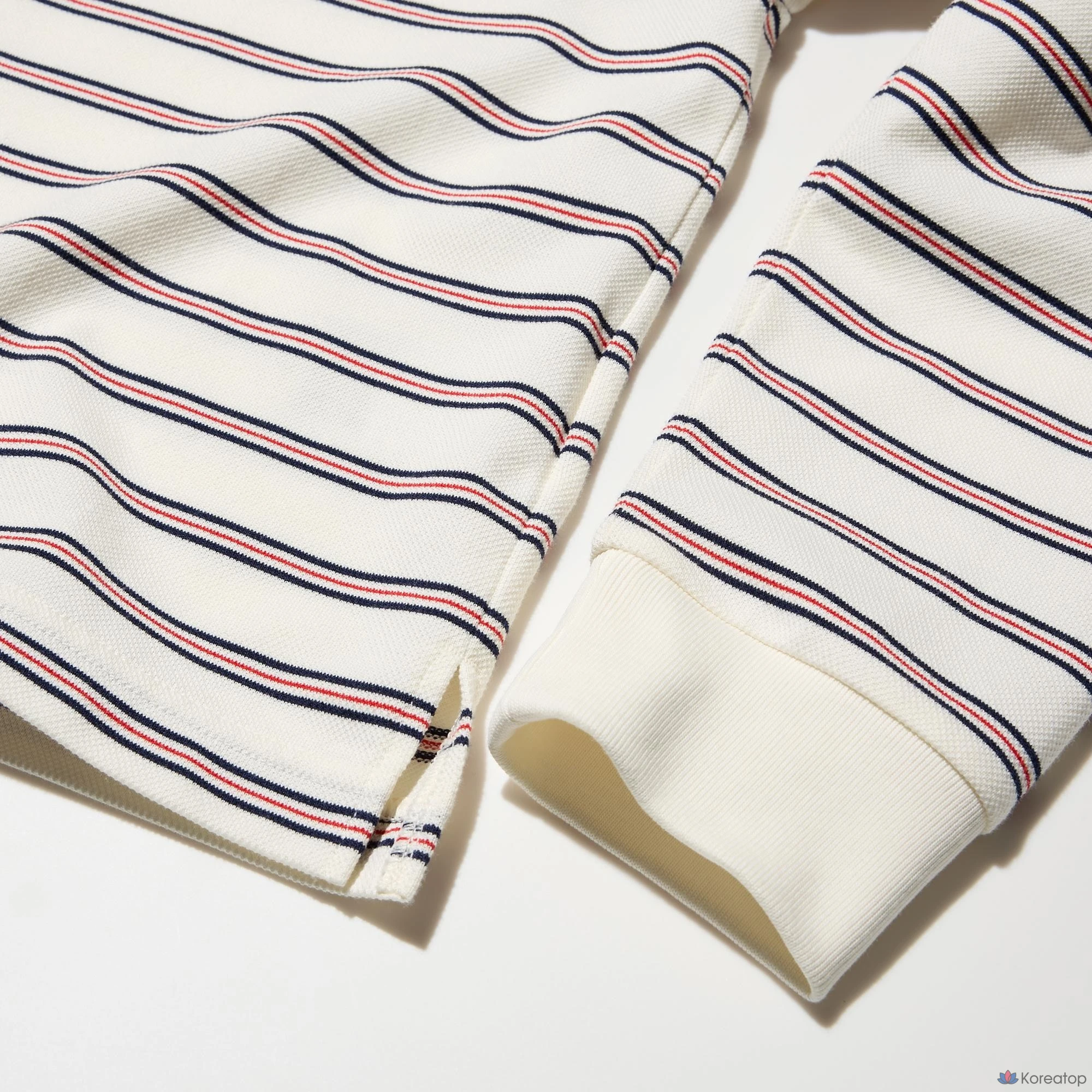 Рубашка поло Uniqlo Striped Polo Shirt Long Sleeve A