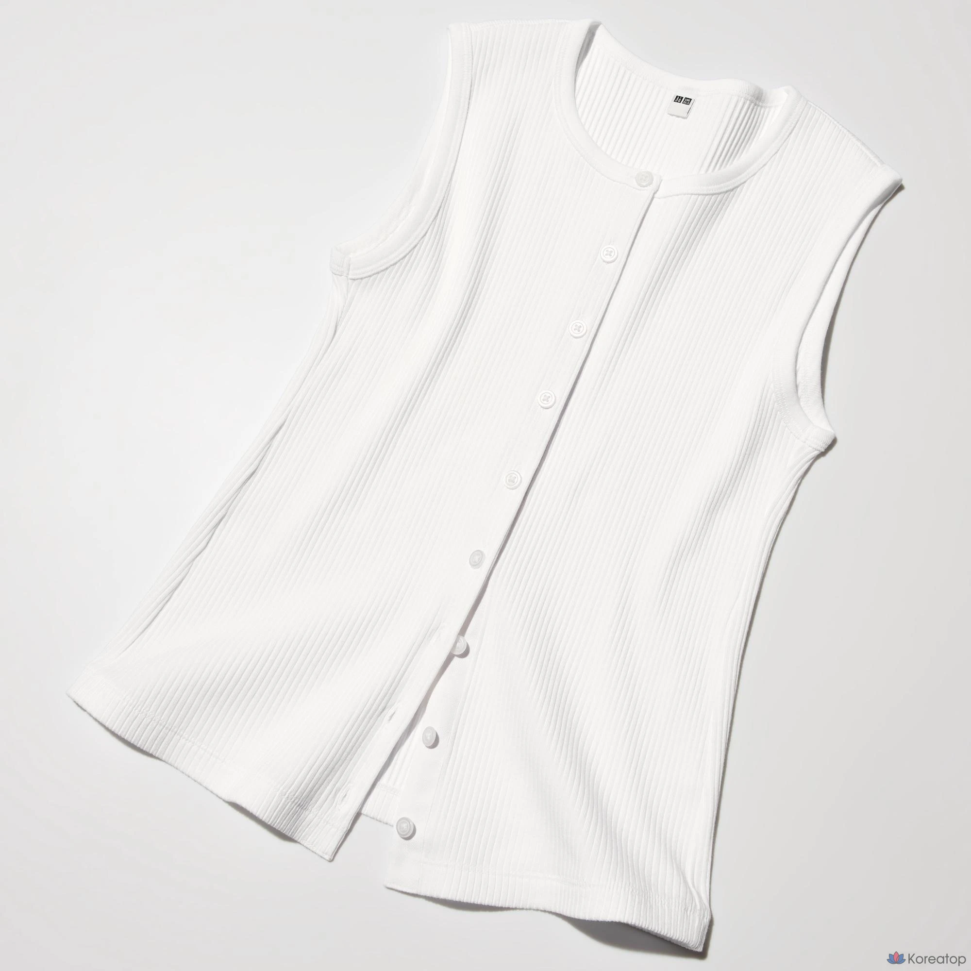 Топ без рукавов Uniqlo Front Open Shell Top T