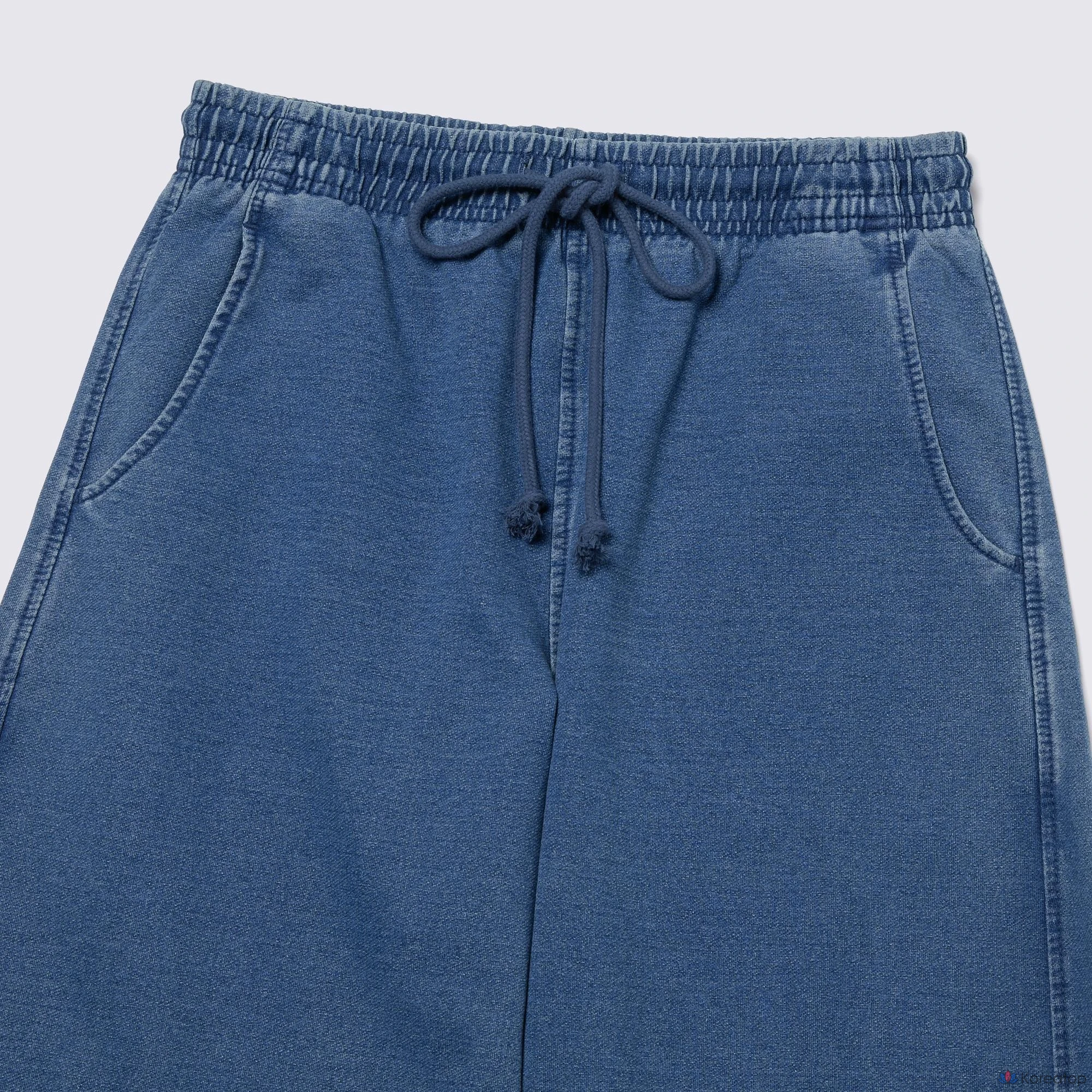 Брюки Uniqlo Denim Sweat 3D Barrel Pants