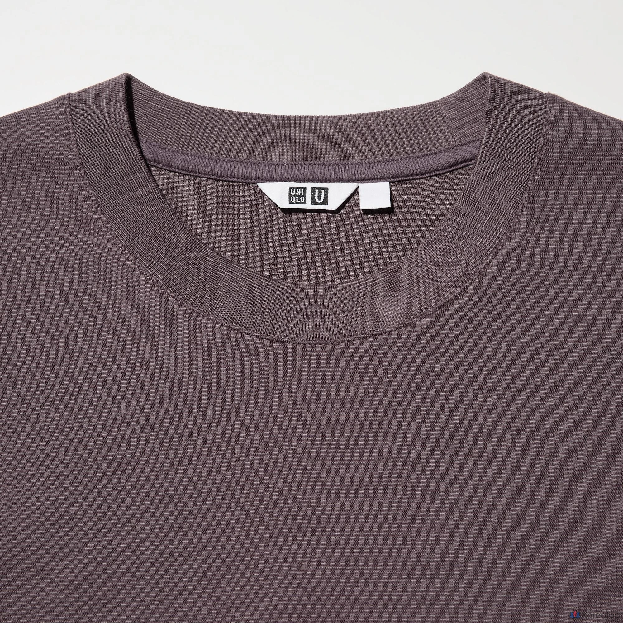 Футболка Uniqlo AIRism Cotton Striped Long Sleeve