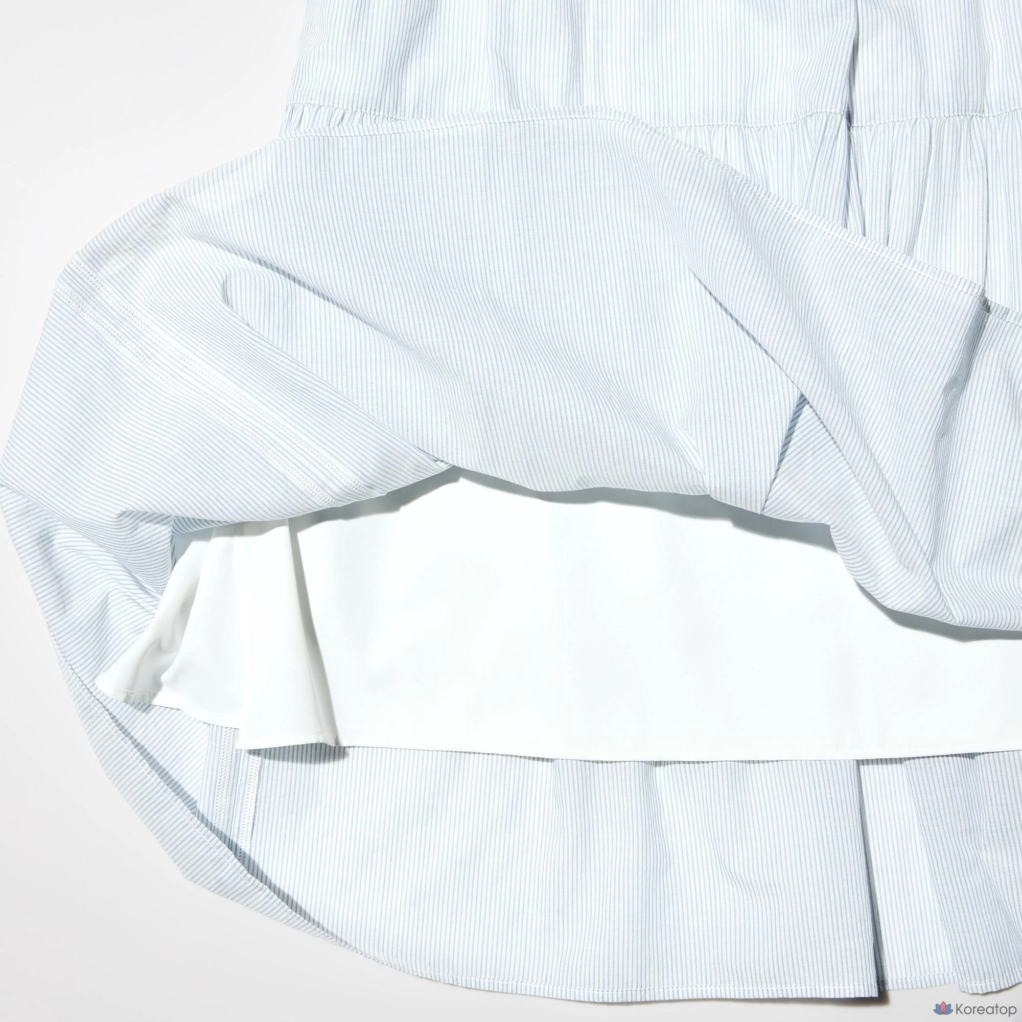 Юбка-макси Uniqlo Tiered Maxi Skirt, в полоску, длина 87-91 см