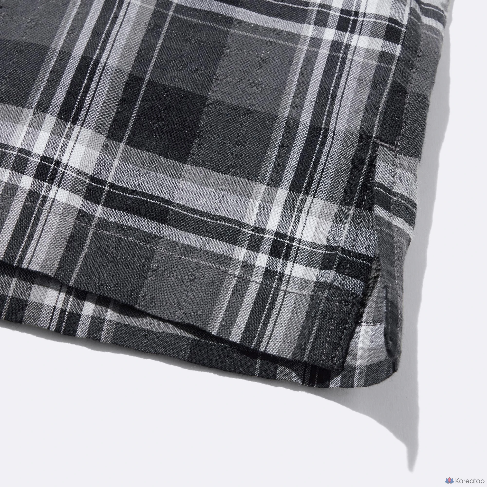 Рубашка Uniqlo Texture Pattern Short Sleeve Shirt