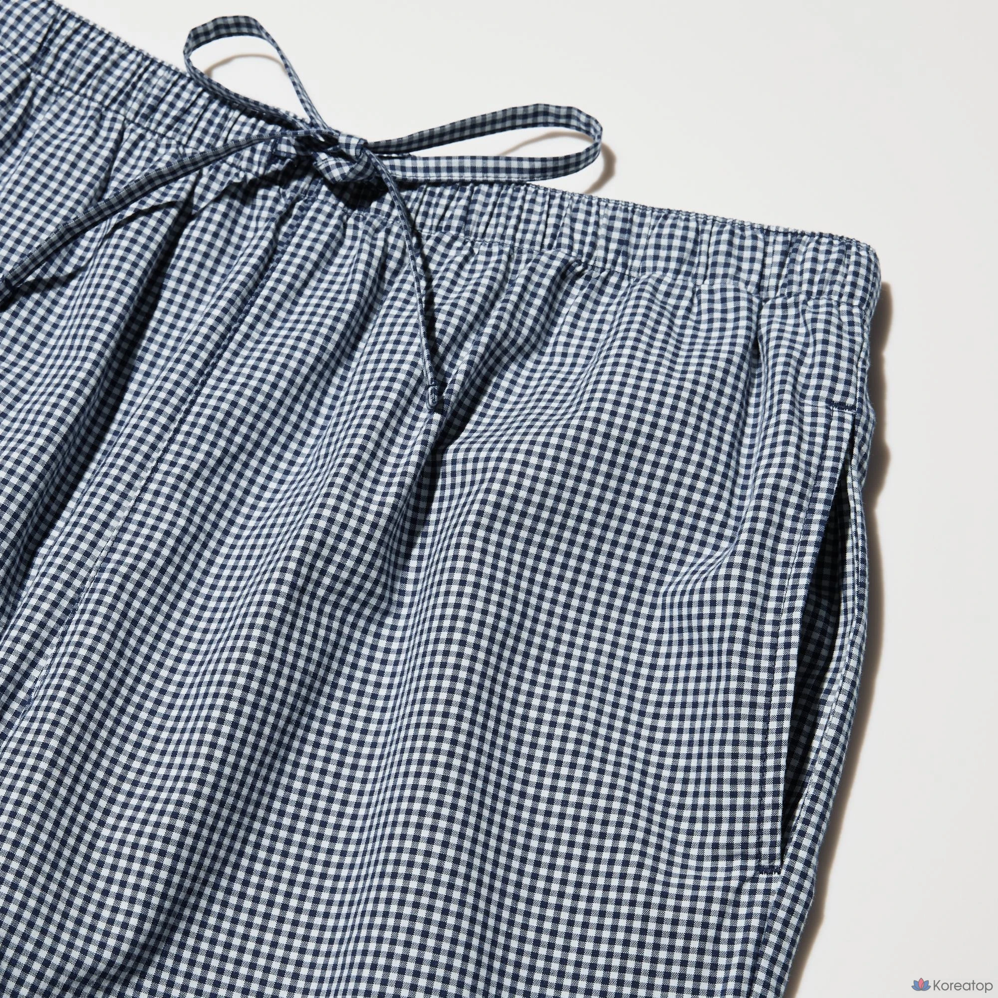 Пижама Uniqlo Cotton Pajama, Gingham Check