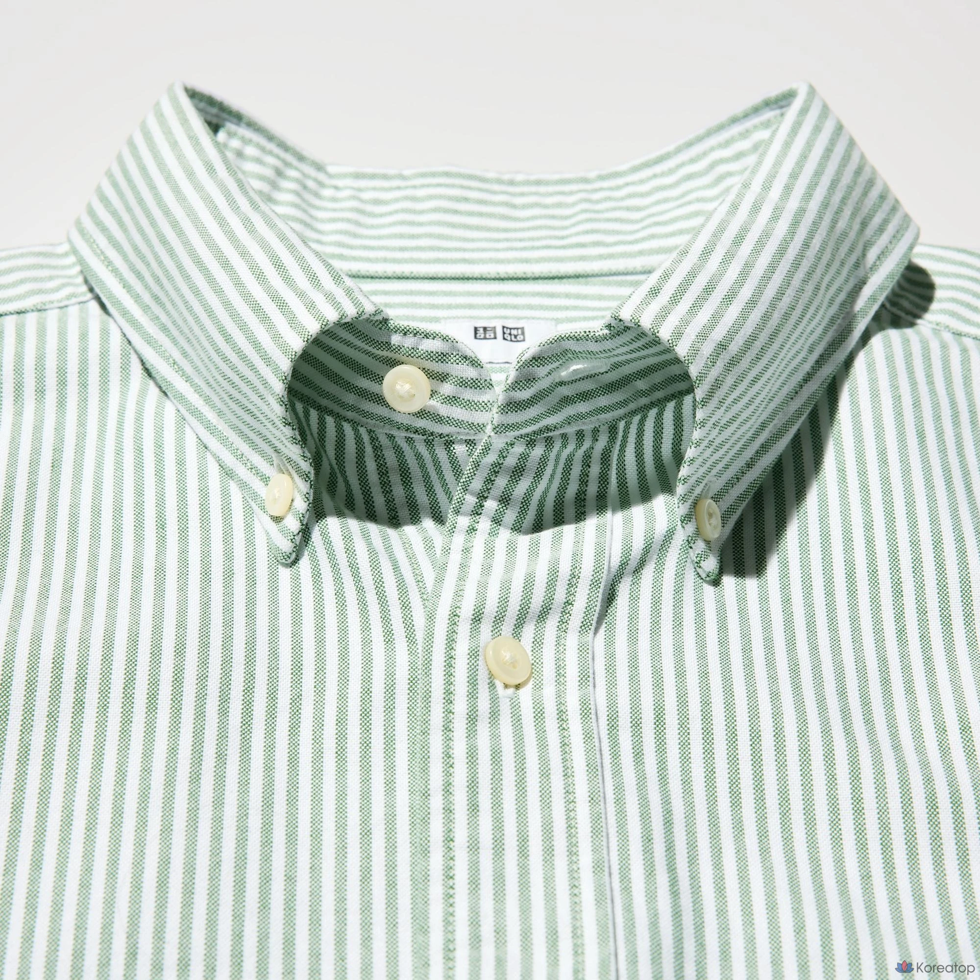 Рубашка Uniqlo Oxford Shirt, в полоску