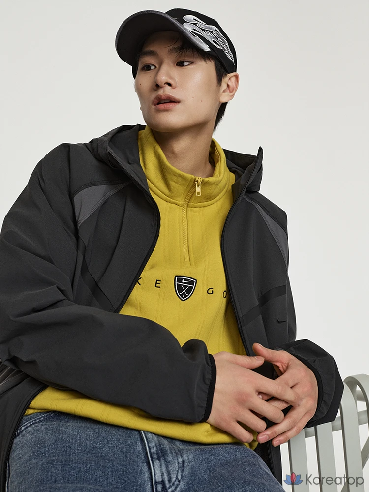 Топ для гольфа мужской Nike Fairway Fresh Therma-FIT Oversized Half-Zip