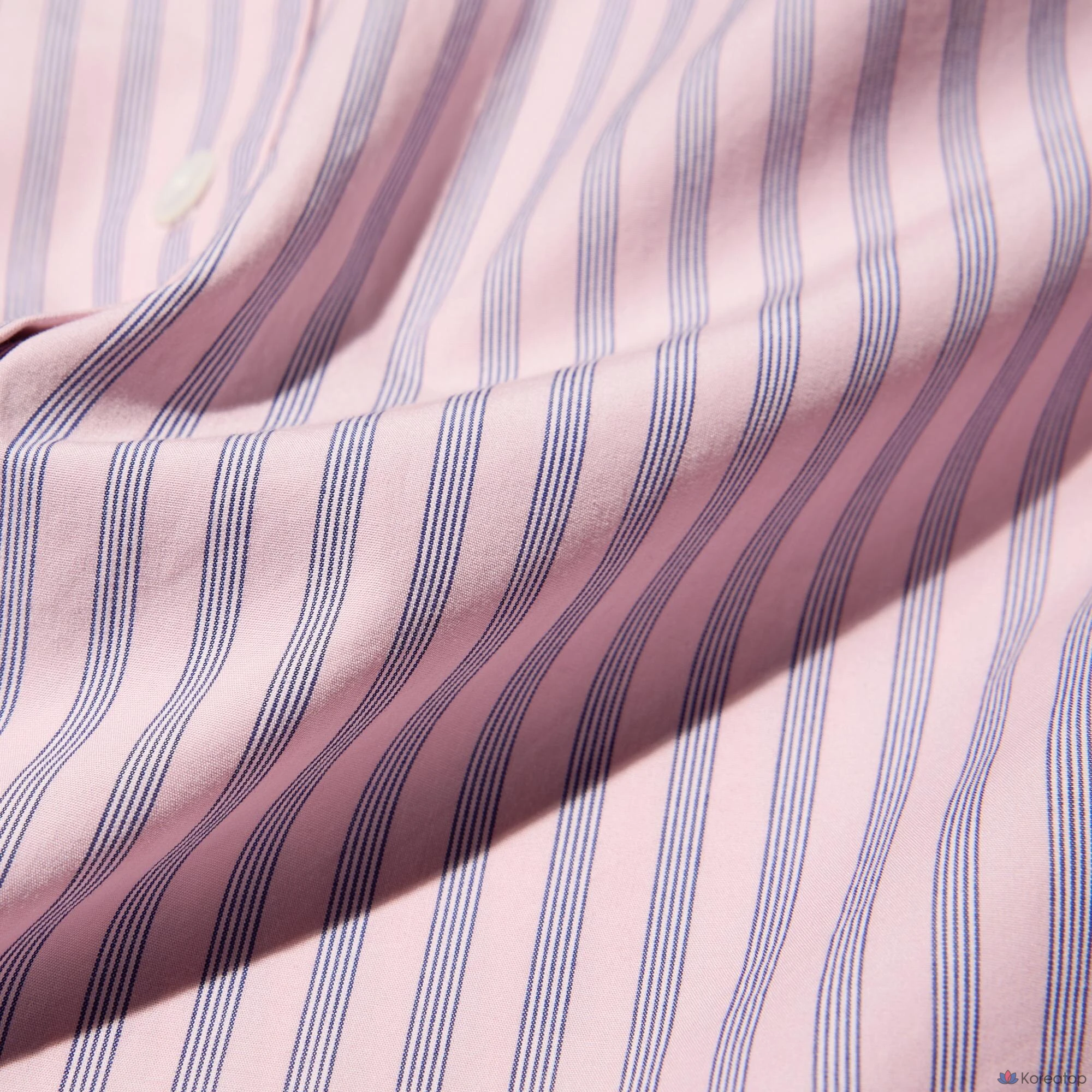 Рубашка Uniqlo Cotton Volume Sleeve Shirt, в полоску