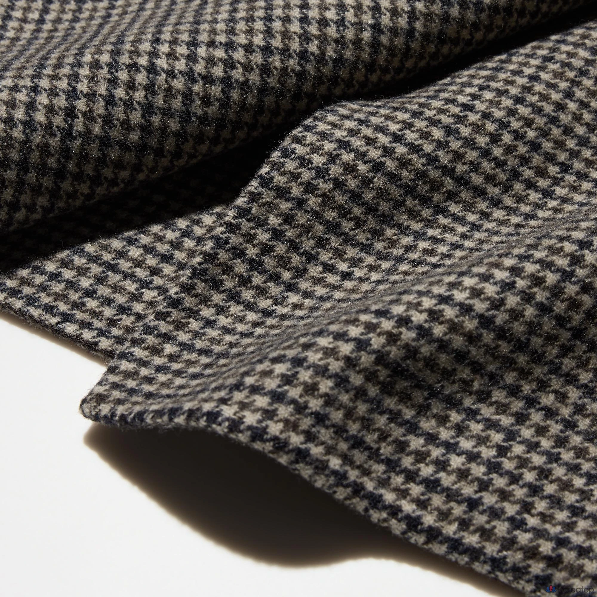 Пальто длинное Uniqlo Double Face Relax Long Coat, принт