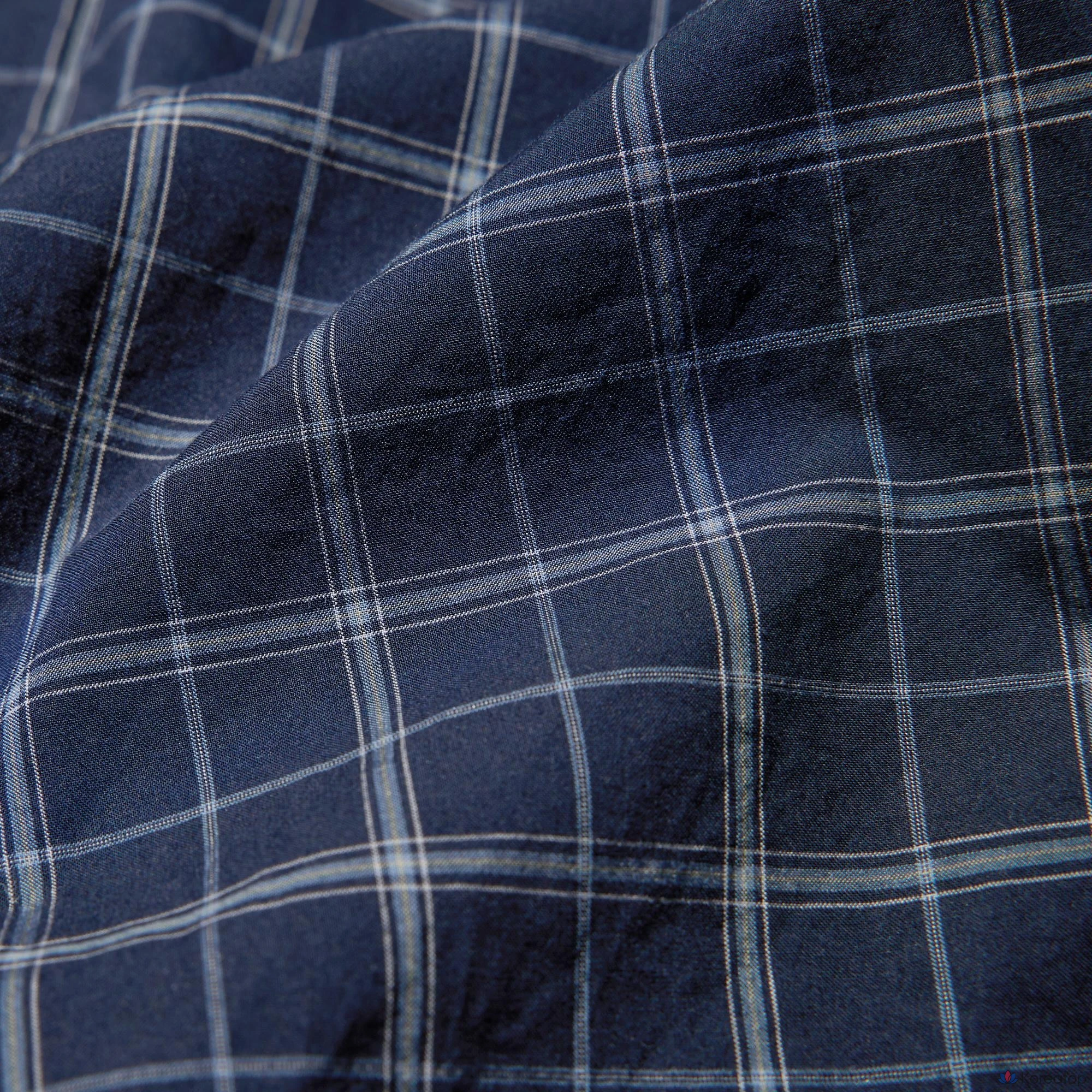Рубашка Uniqlo Broadcloth Shirt (Button-Down Collar) Check E